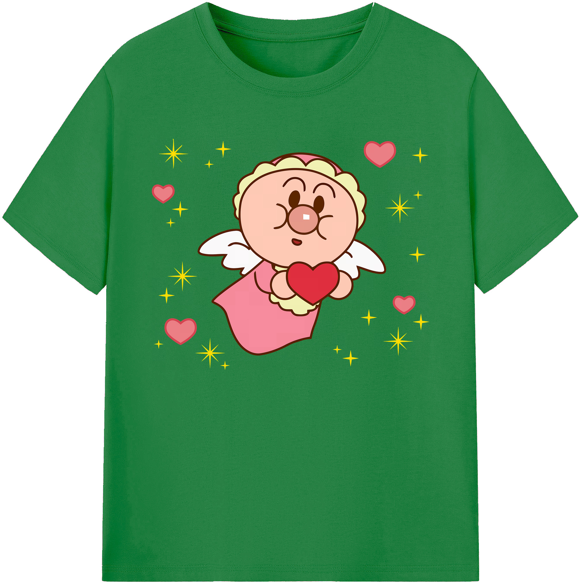 （画像用） アンパンマン Anpanman 綿100％ メンズ半袖Tシャツ｜肌触りやわらか＆通気性
