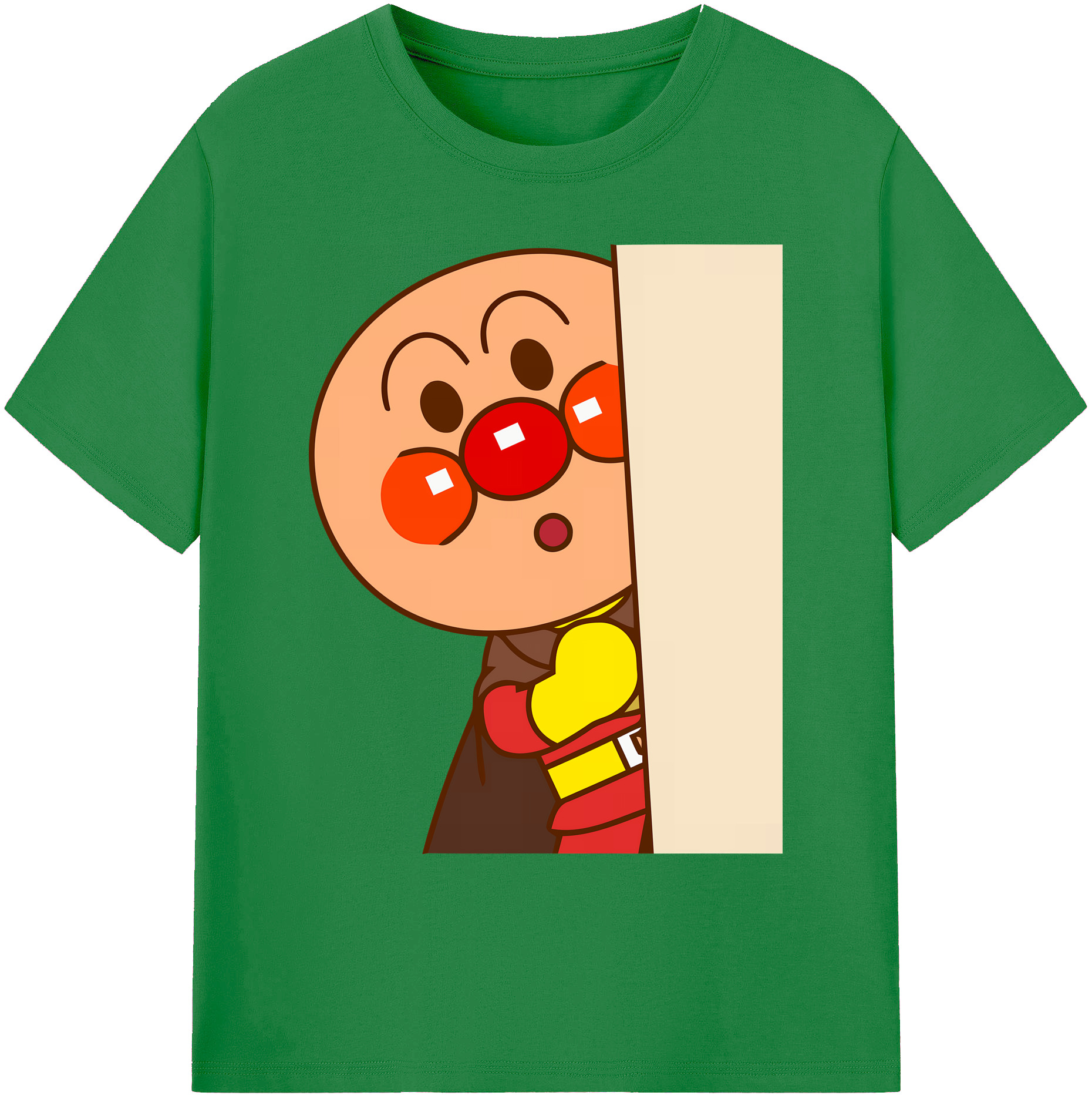 （画像用） アンパンマン Anpanman 綿100％ メンズ半袖Tシャツ｜肌触りやわらか＆通気性