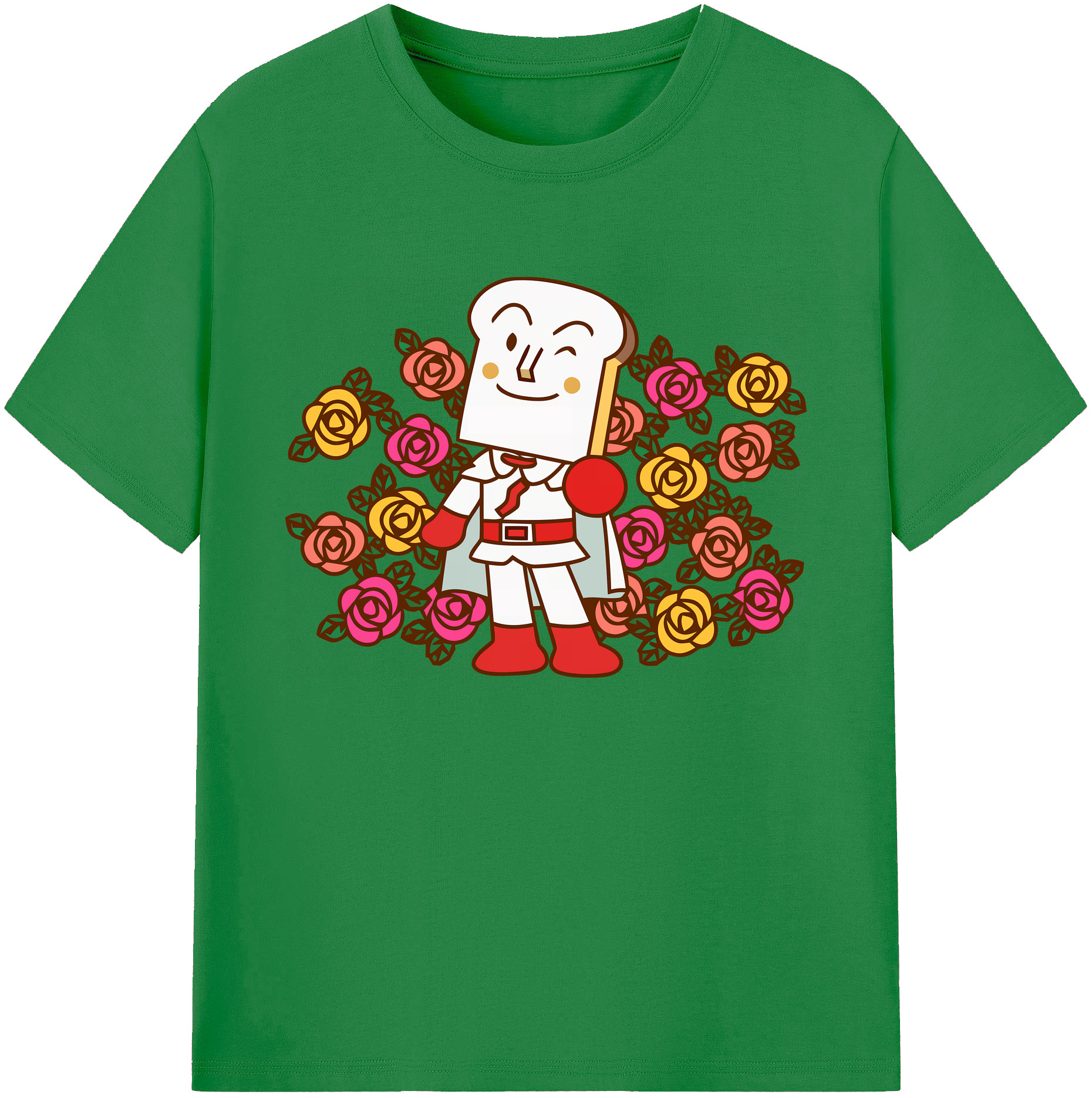 （画像用） アンパンマン Anpanman 綿100％ メンズ半袖Tシャツ｜肌触りやわらか＆通気性