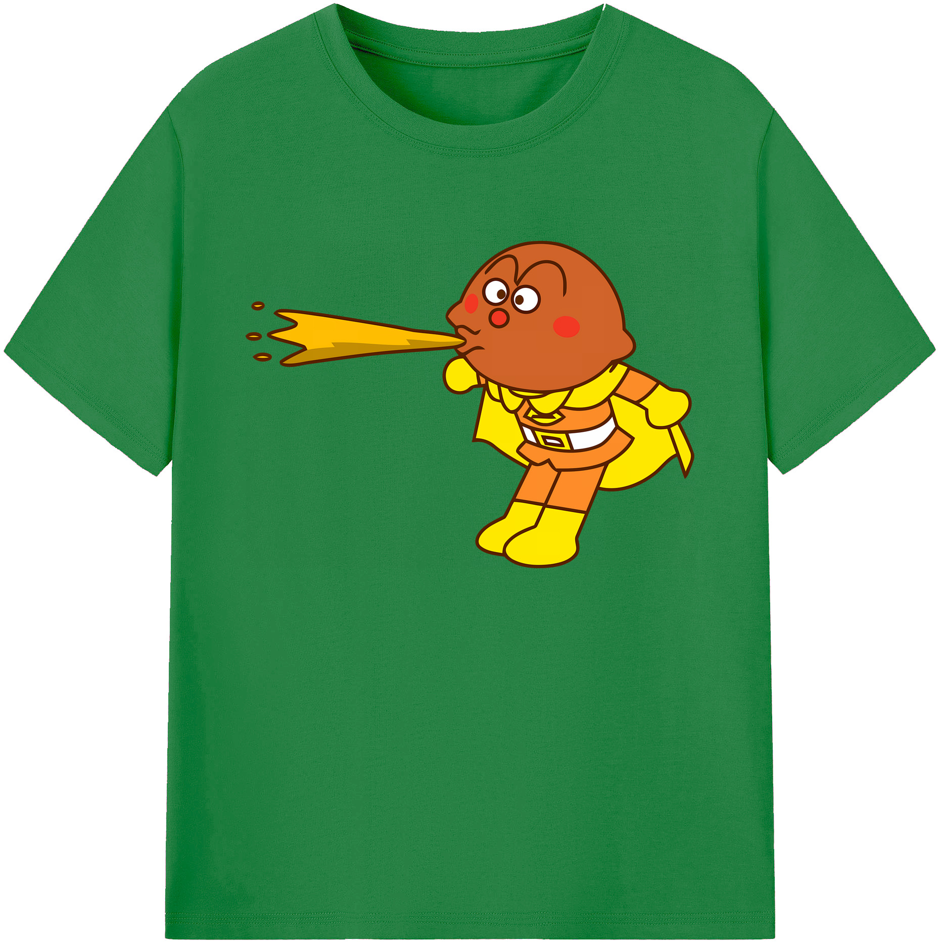 （画像用） アンパンマン Anpanman 綿100％ メンズ半袖Tシャツ｜肌触りやわらか＆通気性