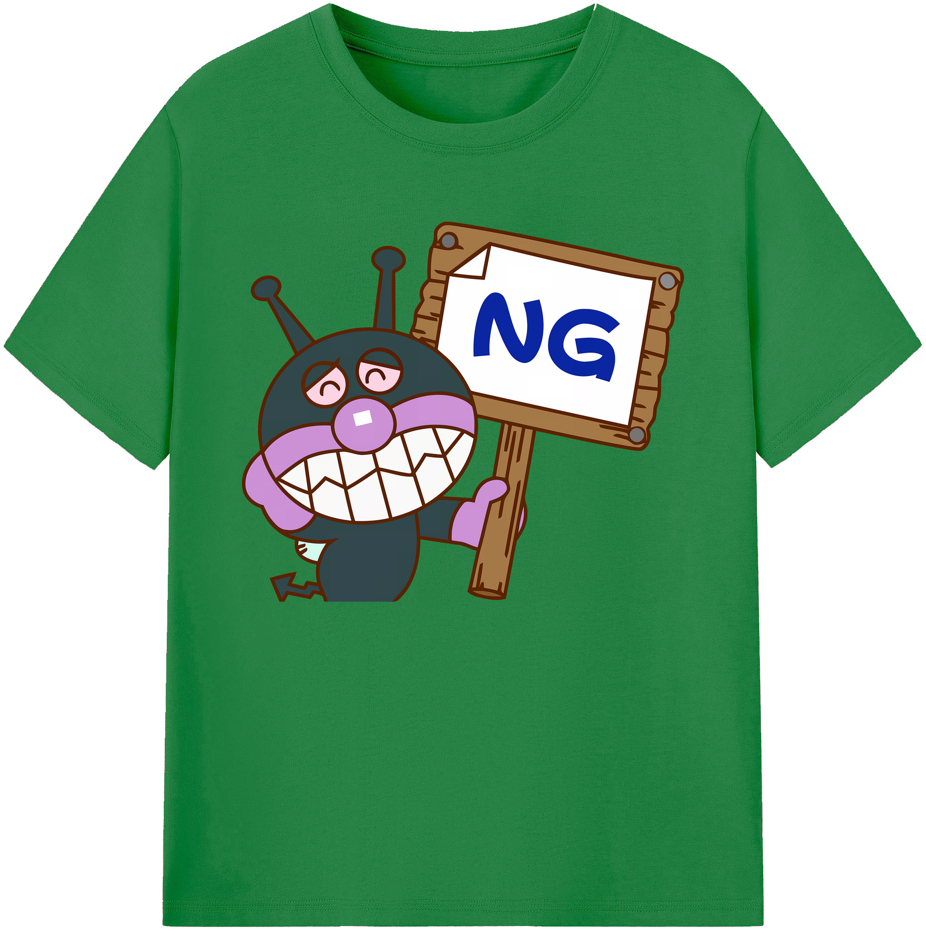 （画像用） アンパンマン Anpanman 綿100％ メンズ半袖Tシャツ｜肌触りやわらか＆通気性