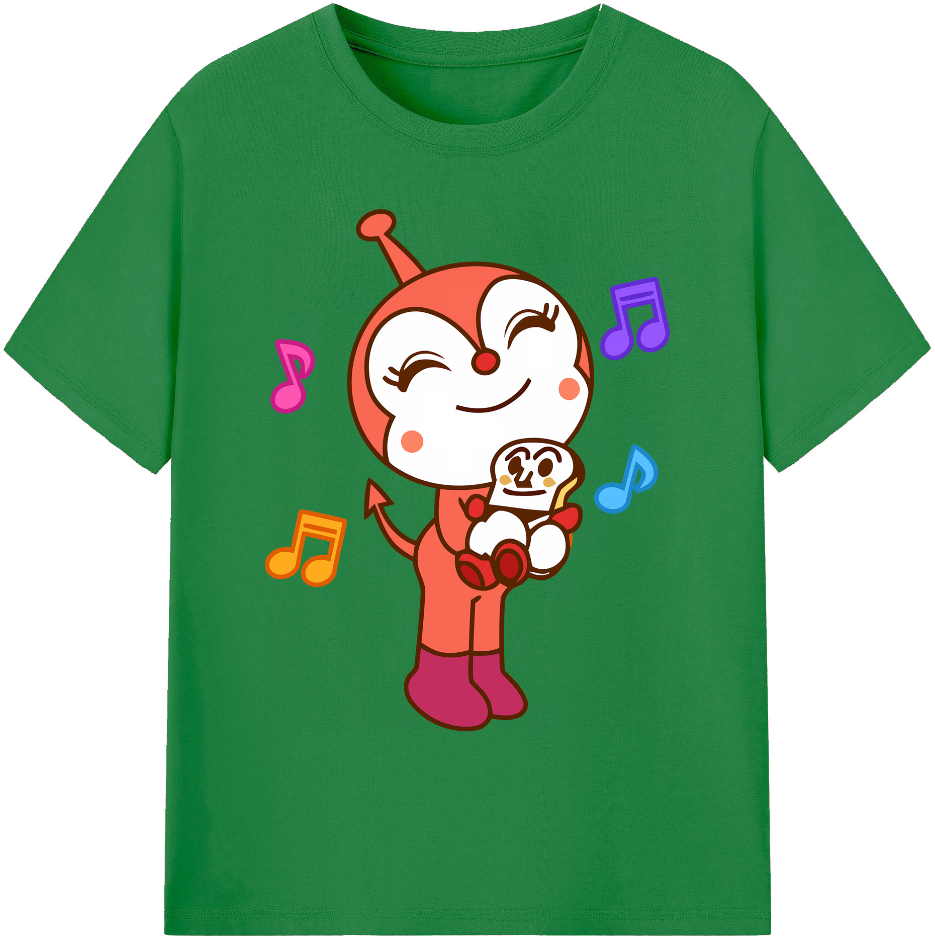 （画像用） アンパンマン Anpanman 綿100％ メンズ半袖Tシャツ｜肌触りやわらか＆通気性