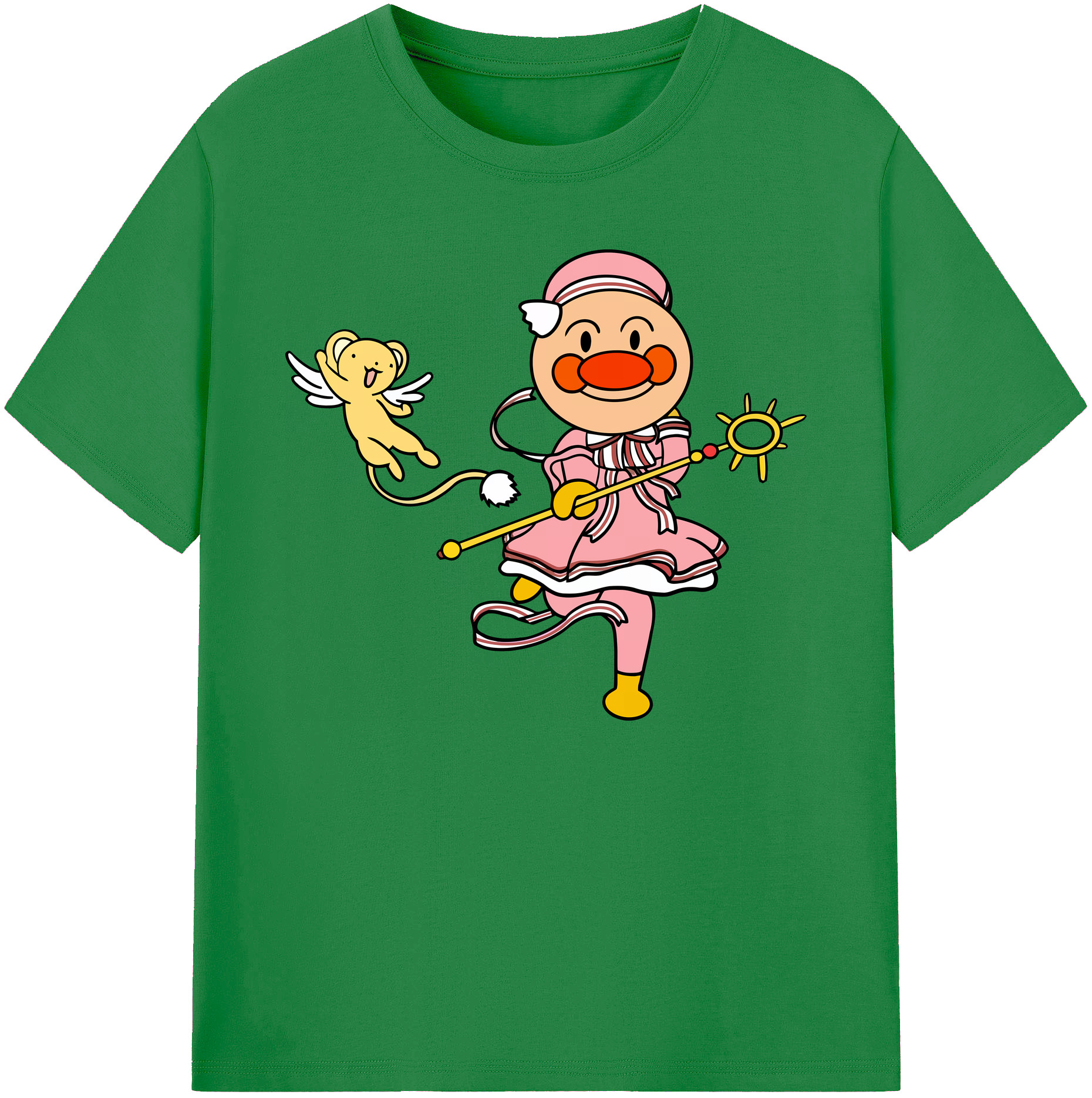 （画像用） アンパンマン Anpanman 綿100％ メンズ半袖Tシャツ｜肌触りやわらか＆通気性