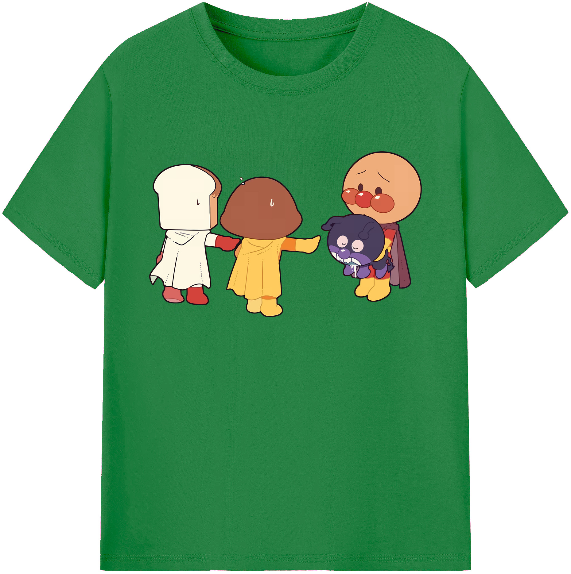 （画像用） アンパンマン Anpanman 綿100％ メンズ半袖Tシャツ｜肌触りやわらか＆通気性
