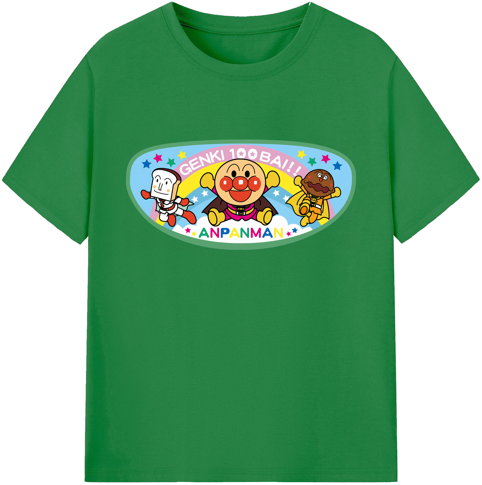 （画像用） アンパンマン Anpanman 綿100％ メンズ半袖Tシャツ｜肌触りやわらか＆通気性