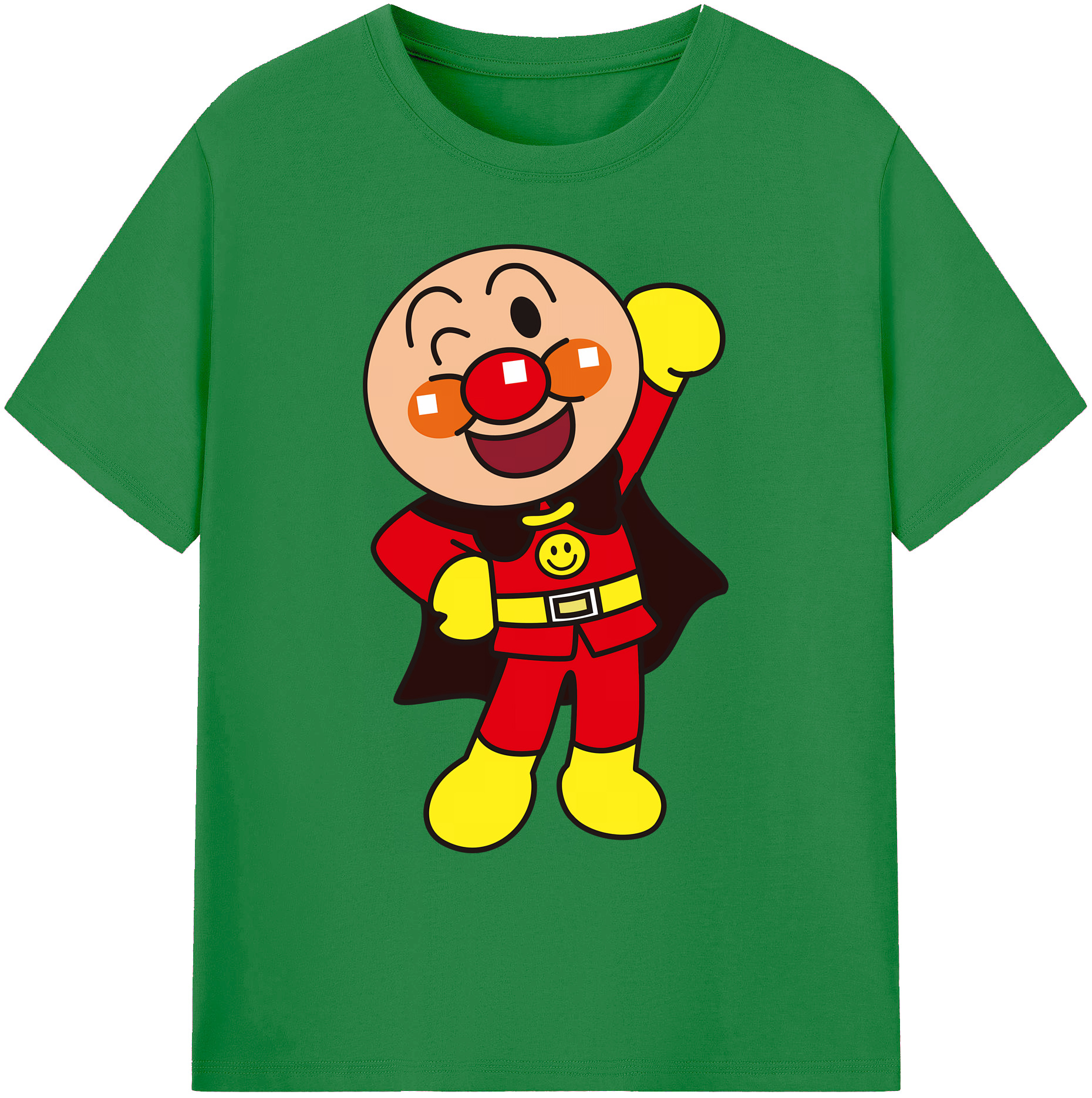（画像用） アンパンマン Anpanman 綿100％ メンズ半袖Tシャツ｜肌触りやわらか＆通気性