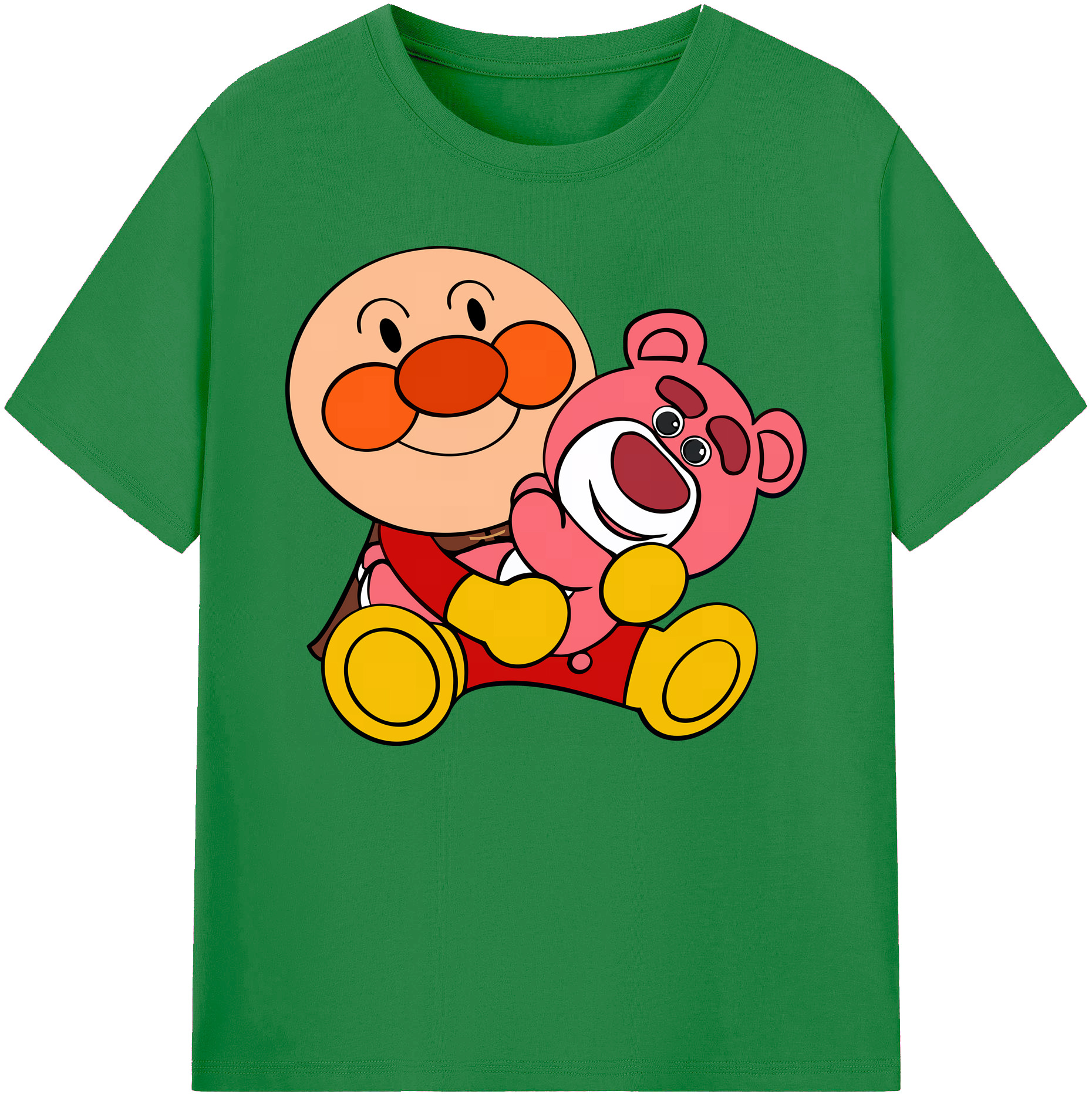 （画像用） アンパンマン Anpanman 綿100％ メンズ半袖Tシャツ｜肌触りやわらか＆通気性