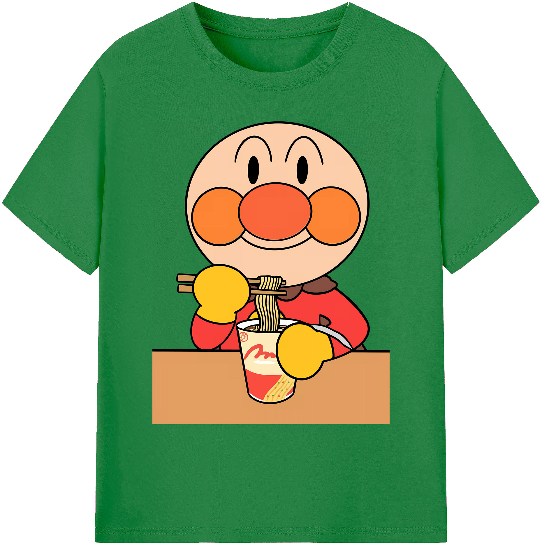 （画像用） アンパンマン Anpanman 綿100％ メンズ半袖Tシャツ｜肌触りやわらか＆通気性