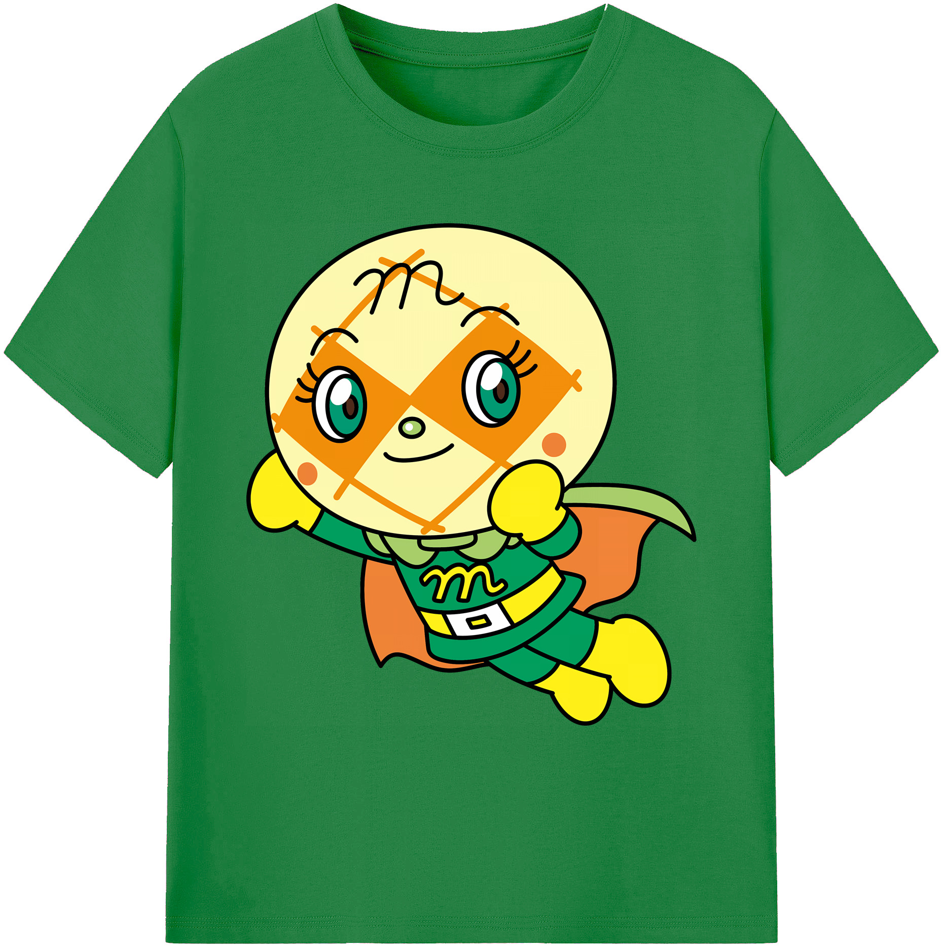 （画像用） アンパンマン Anpanman 綿100％ メンズ半袖Tシャツ｜肌触りやわらか＆通気性