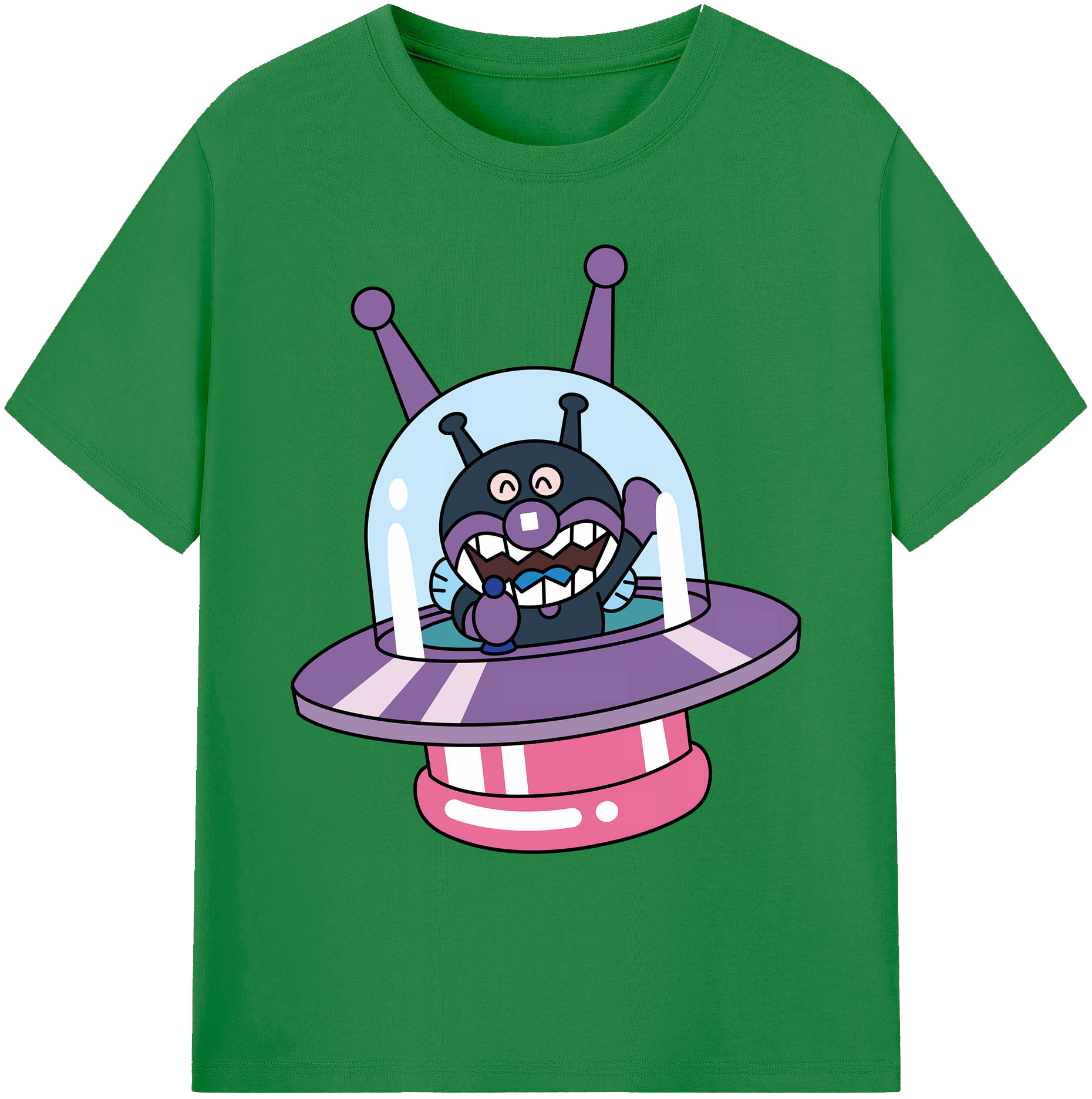 （画像用） アンパンマン Anpanman 綿100％ メンズ半袖Tシャツ｜肌触りやわらか＆通気性