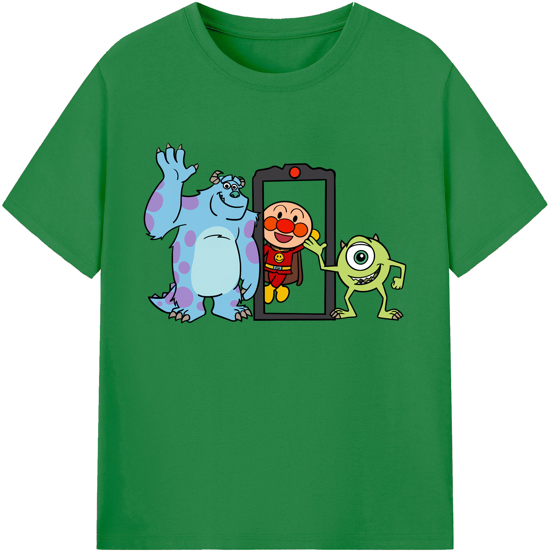 （画像用） アンパンマン Anpanman 綿100％ メンズ半袖Tシャツ｜肌触りやわらか＆通気性