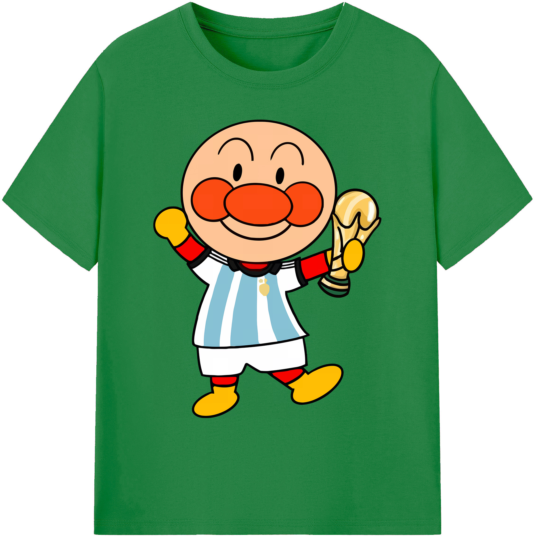 （画像用） アンパンマン Anpanman 綿100％ メンズ半袖Tシャツ｜肌触りやわらか＆通気性