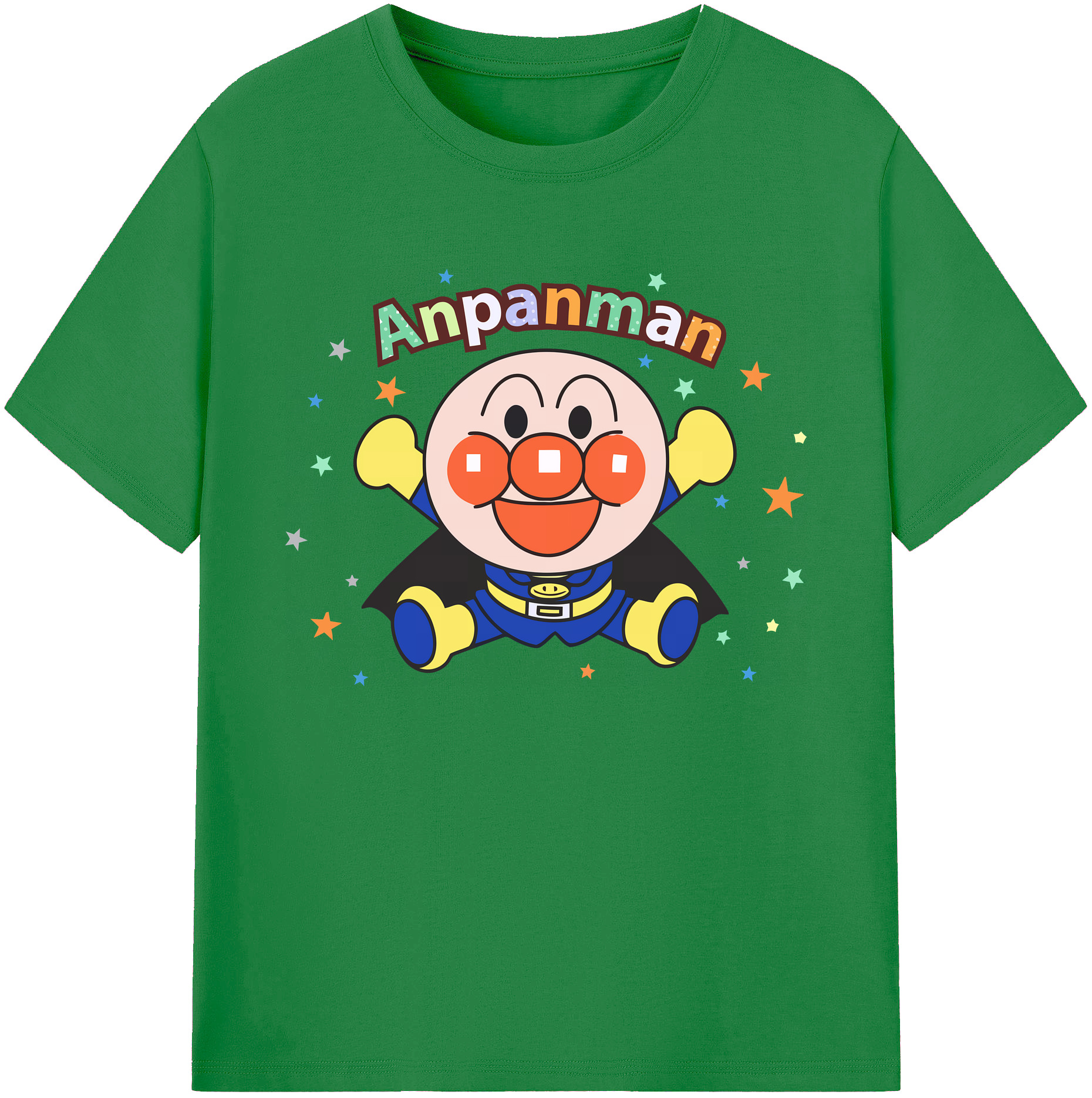 （画像用） アンパンマン Anpanman 綿100％ メンズ半袖Tシャツ｜肌触りやわらか＆通気性