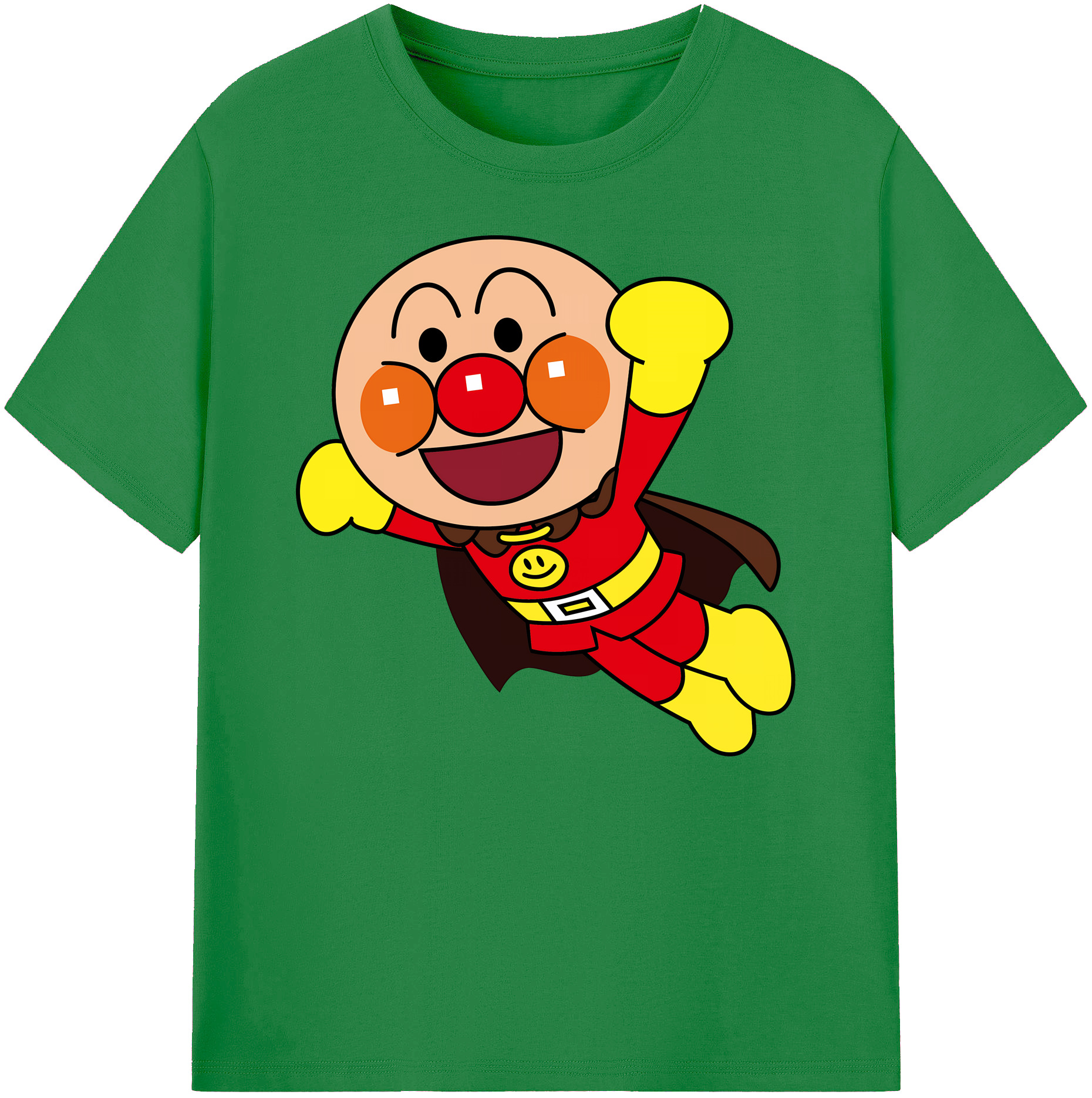 （画像用） アンパンマン Anpanman 綿100％ メンズ半袖Tシャツ｜肌触りやわらか＆通気性