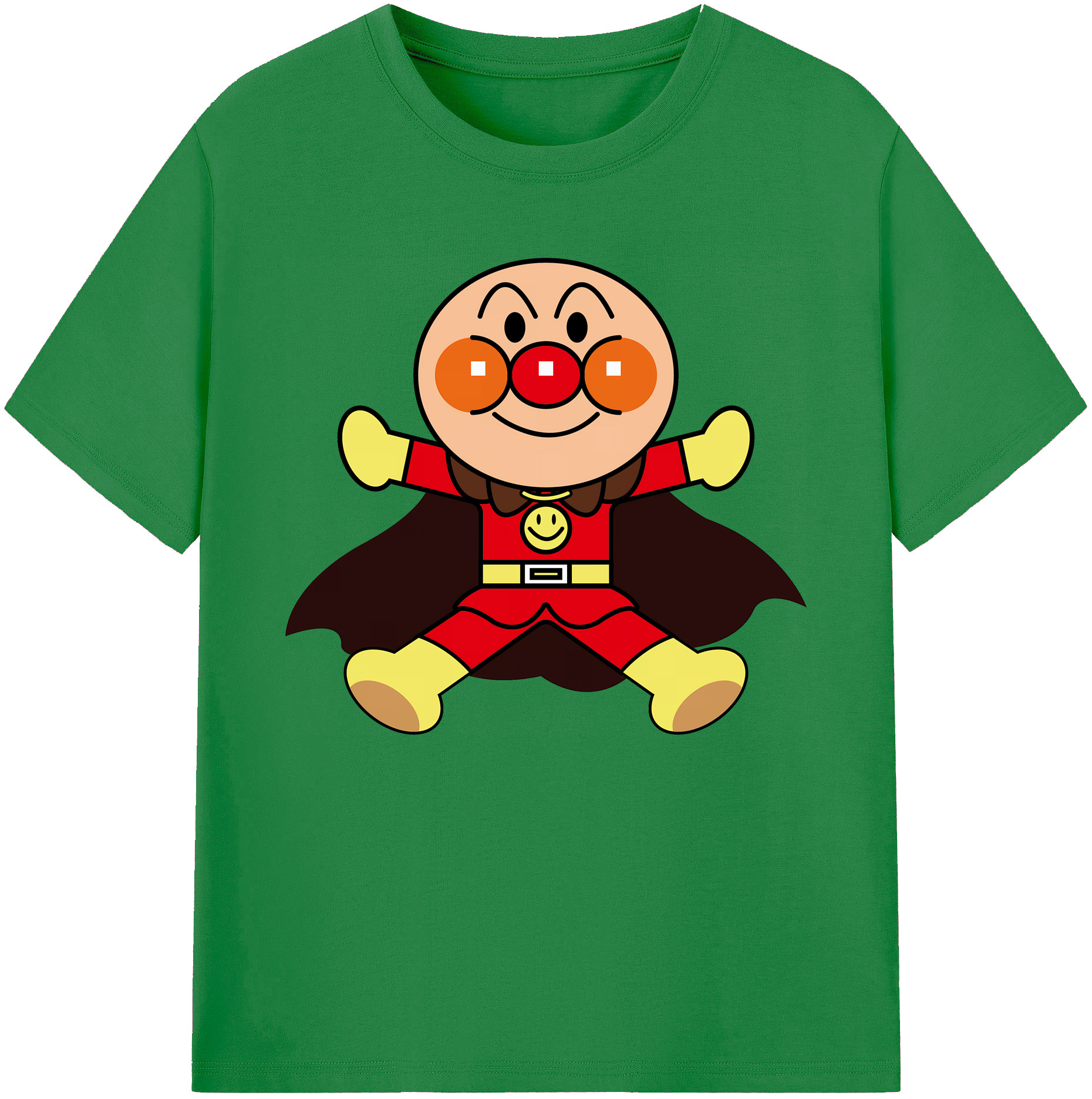 （画像用） アンパンマン Anpanman 綿100％ メンズ半袖Tシャツ｜肌触りやわらか＆通気性