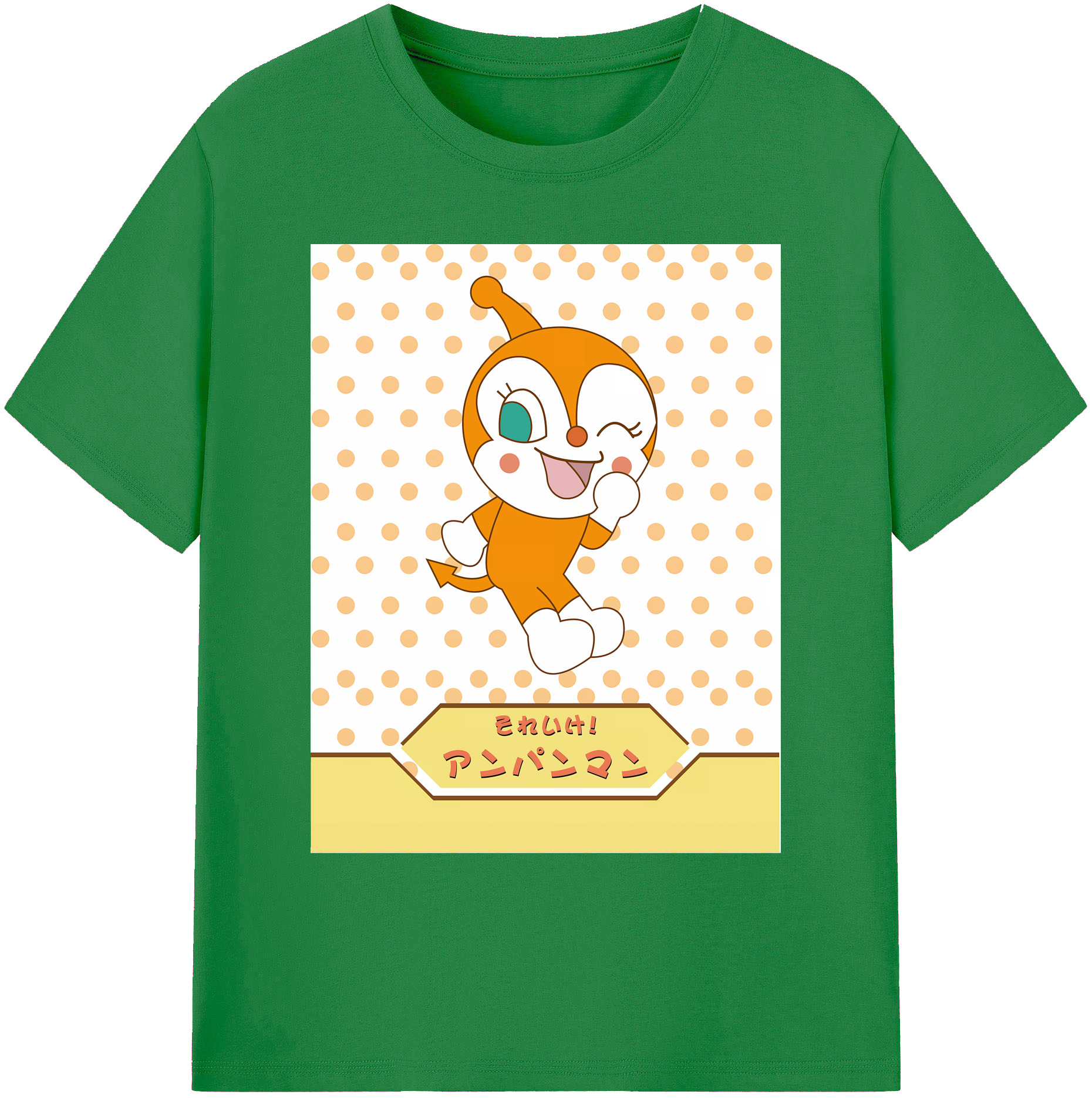 （画像用） アンパンマン Anpanman 綿100％ メンズ半袖Tシャツ｜肌触りやわらか＆通気性