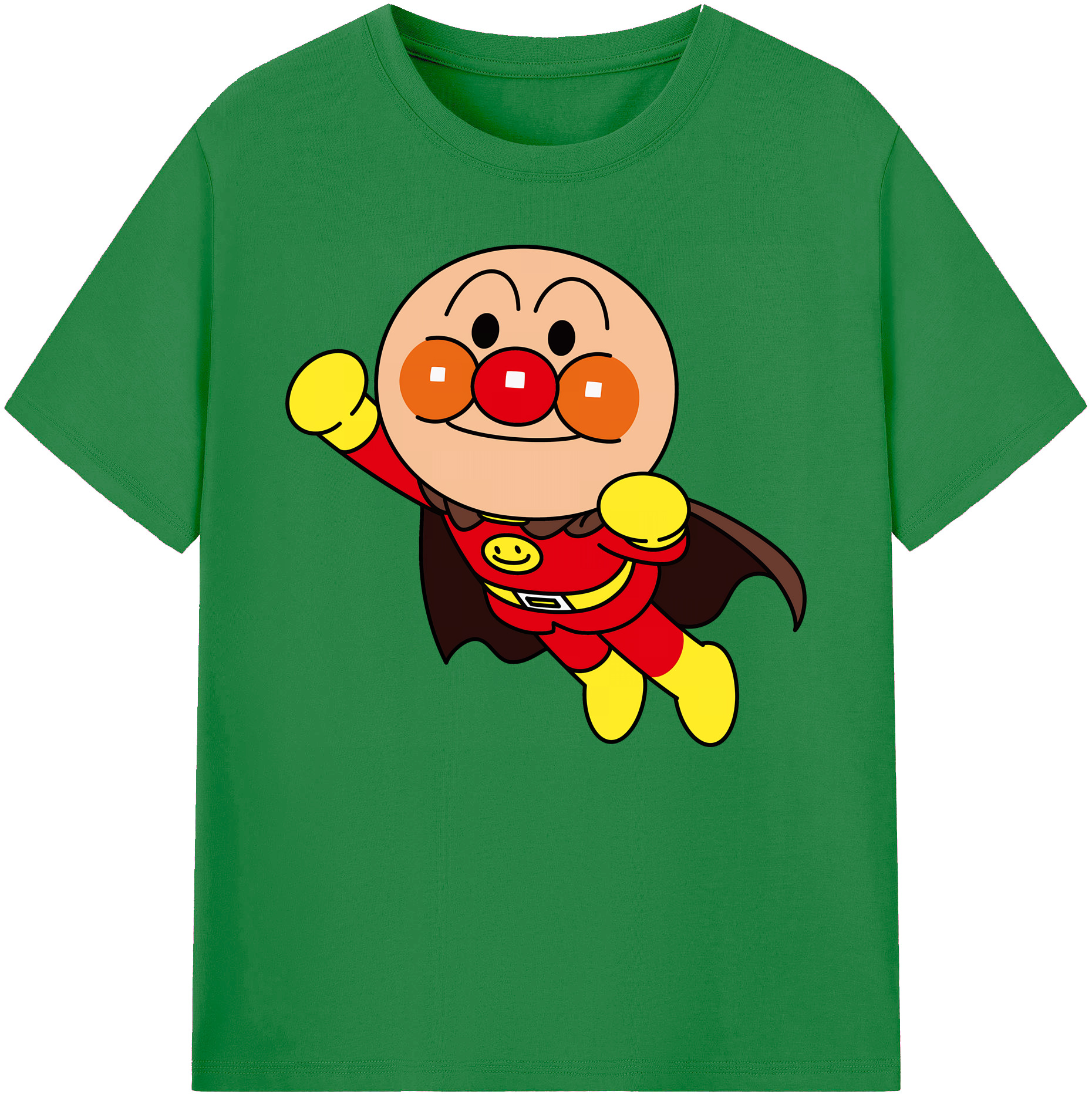 （画像用） アンパンマン Anpanman 綿100％ メンズ半袖Tシャツ｜肌触りやわらか＆通気性