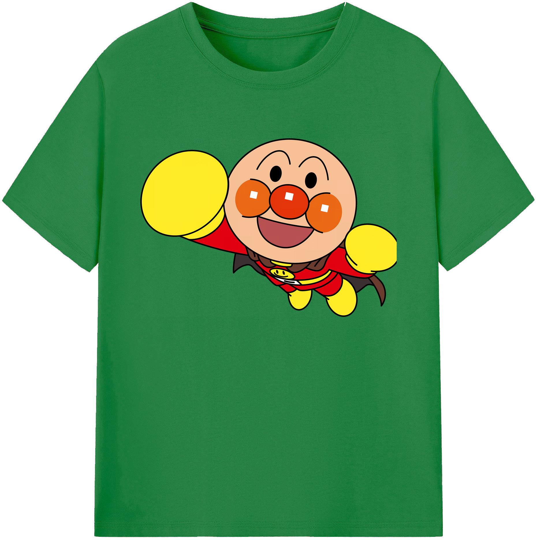 （画像用） アンパンマン Anpanman 綿100％ メンズ半袖Tシャツ｜肌触りやわらか＆通気性