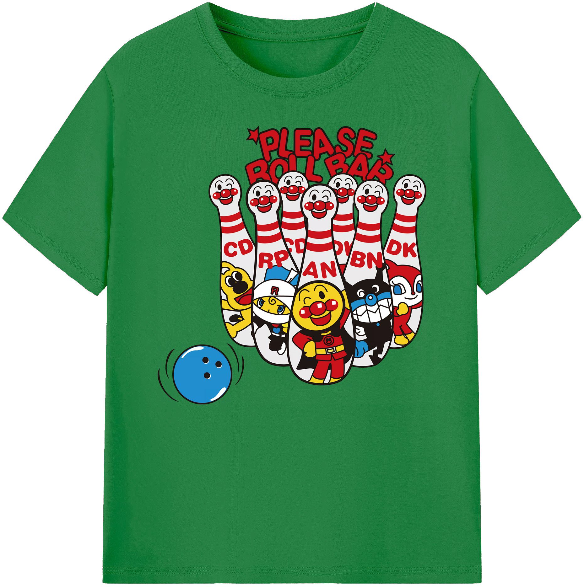 （画像用） アンパンマン Anpanman 綿100％ メンズ半袖Tシャツ｜肌触りやわらか＆通気性
