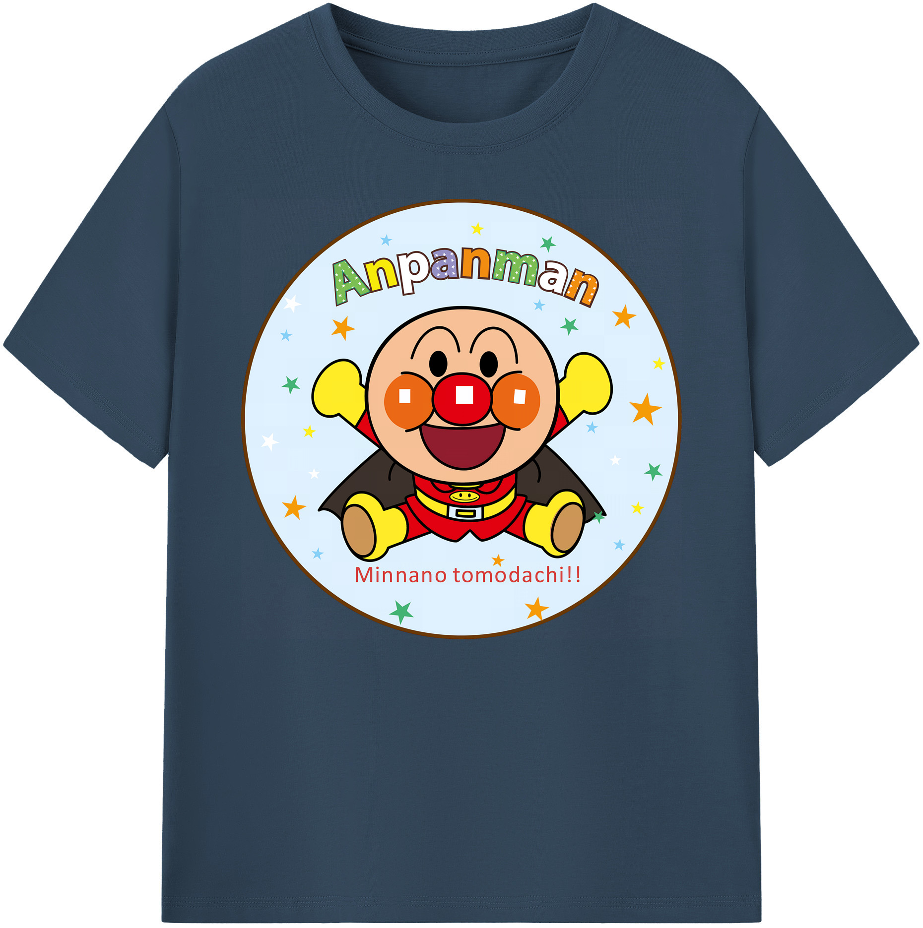 （画像用） アンパンマン Anpanman 綿100％ メンズ半袖Tシャツ｜肌触りやわらか＆通気性