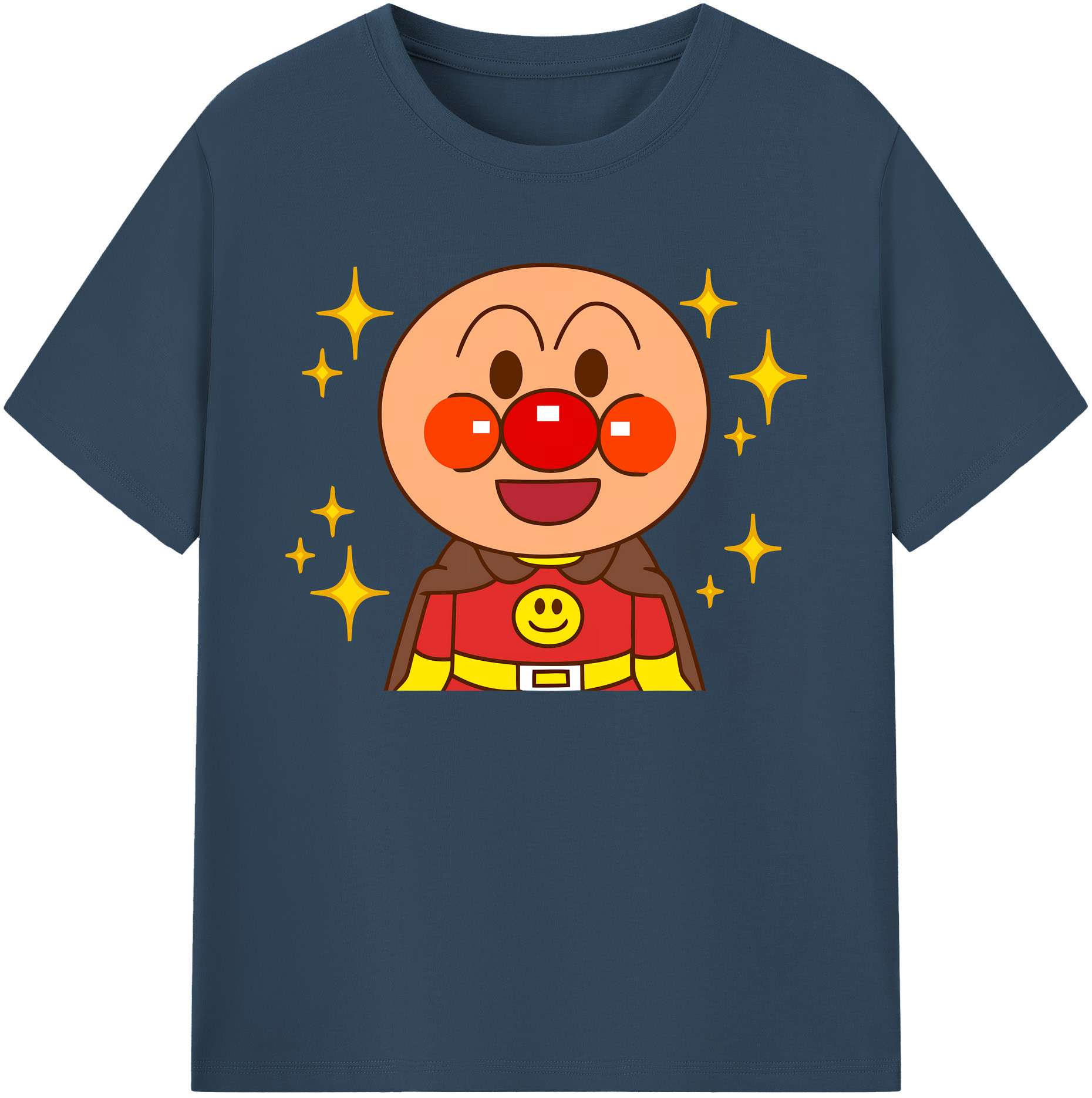 （画像用） アンパンマン Anpanman 綿100％ メンズ半袖Tシャツ｜肌触りやわらか＆通気性