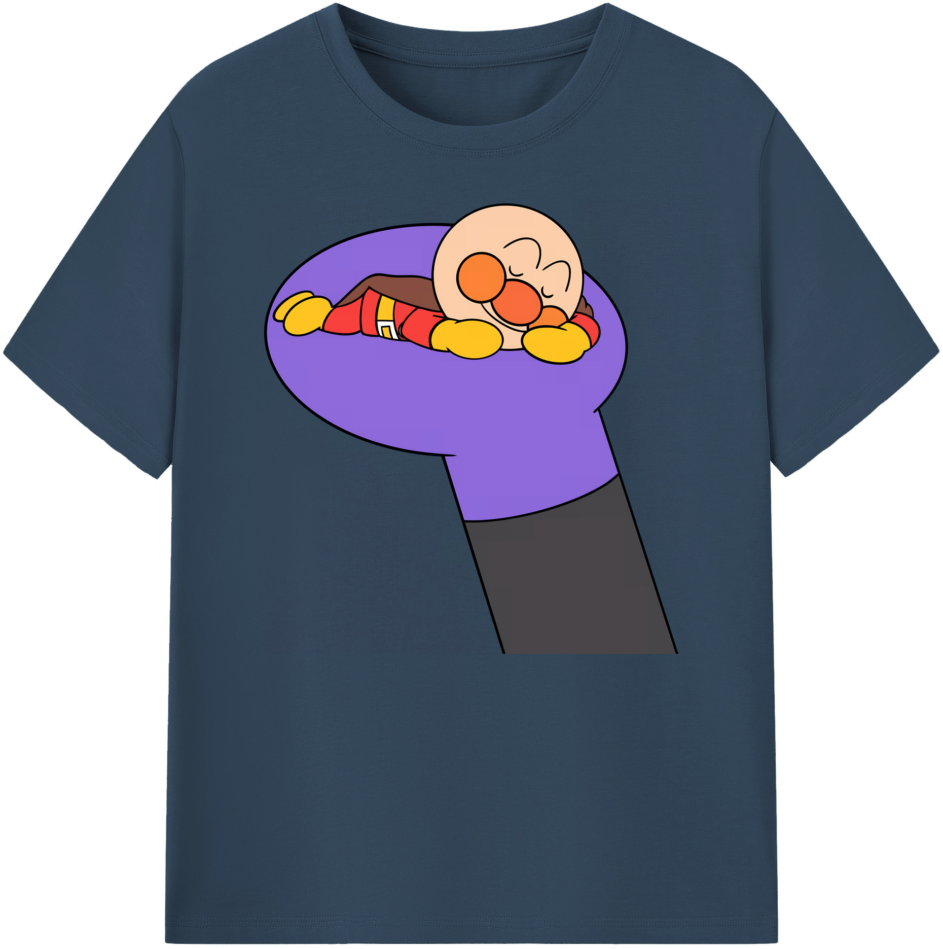（画像用） アンパンマン Anpanman 綿100％ メンズ半袖Tシャツ｜肌触りやわらか＆通気性