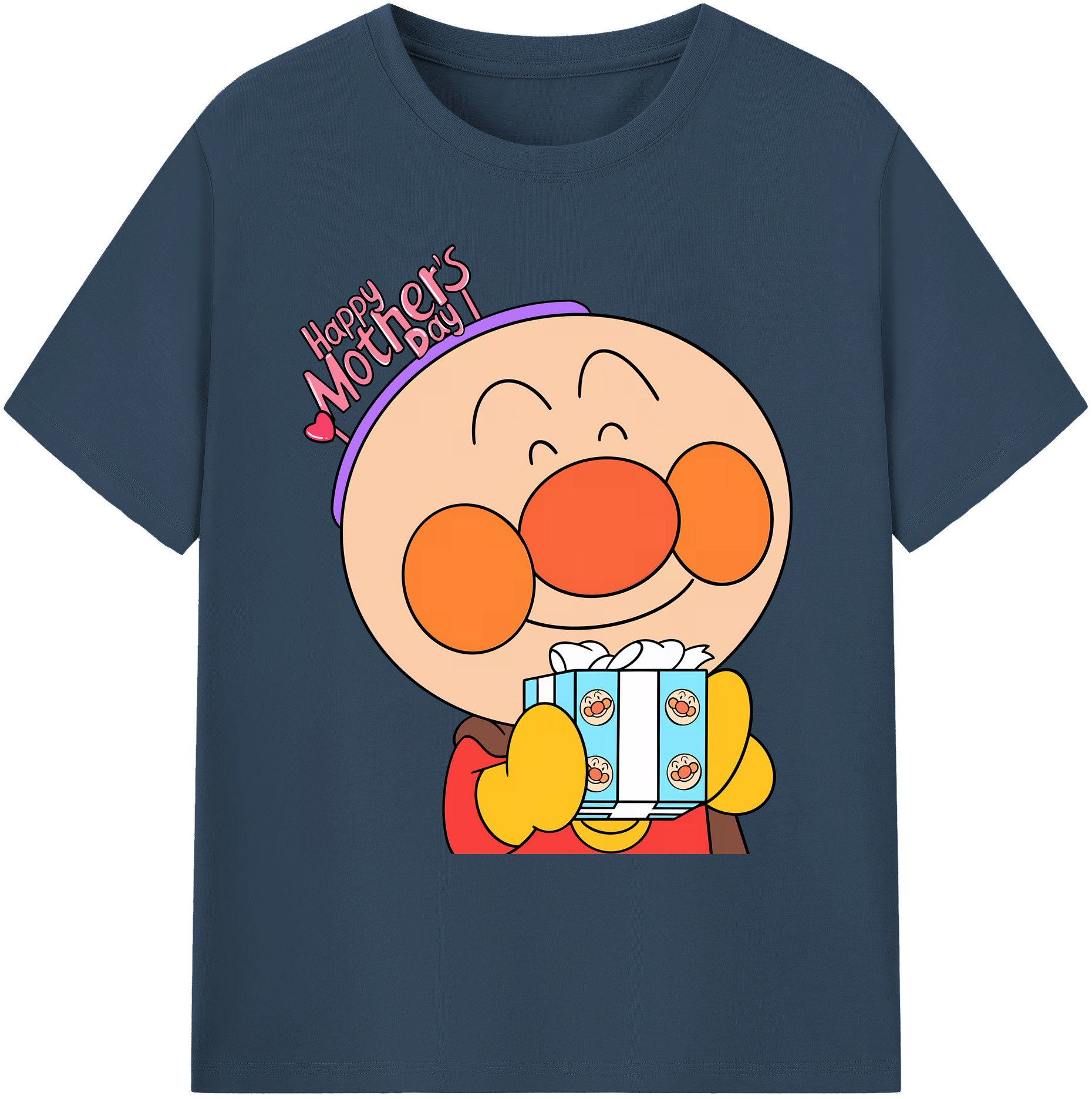 （画像用） アンパンマン Anpanman 綿100％ メンズ半袖Tシャツ｜肌触りやわらか＆通気性