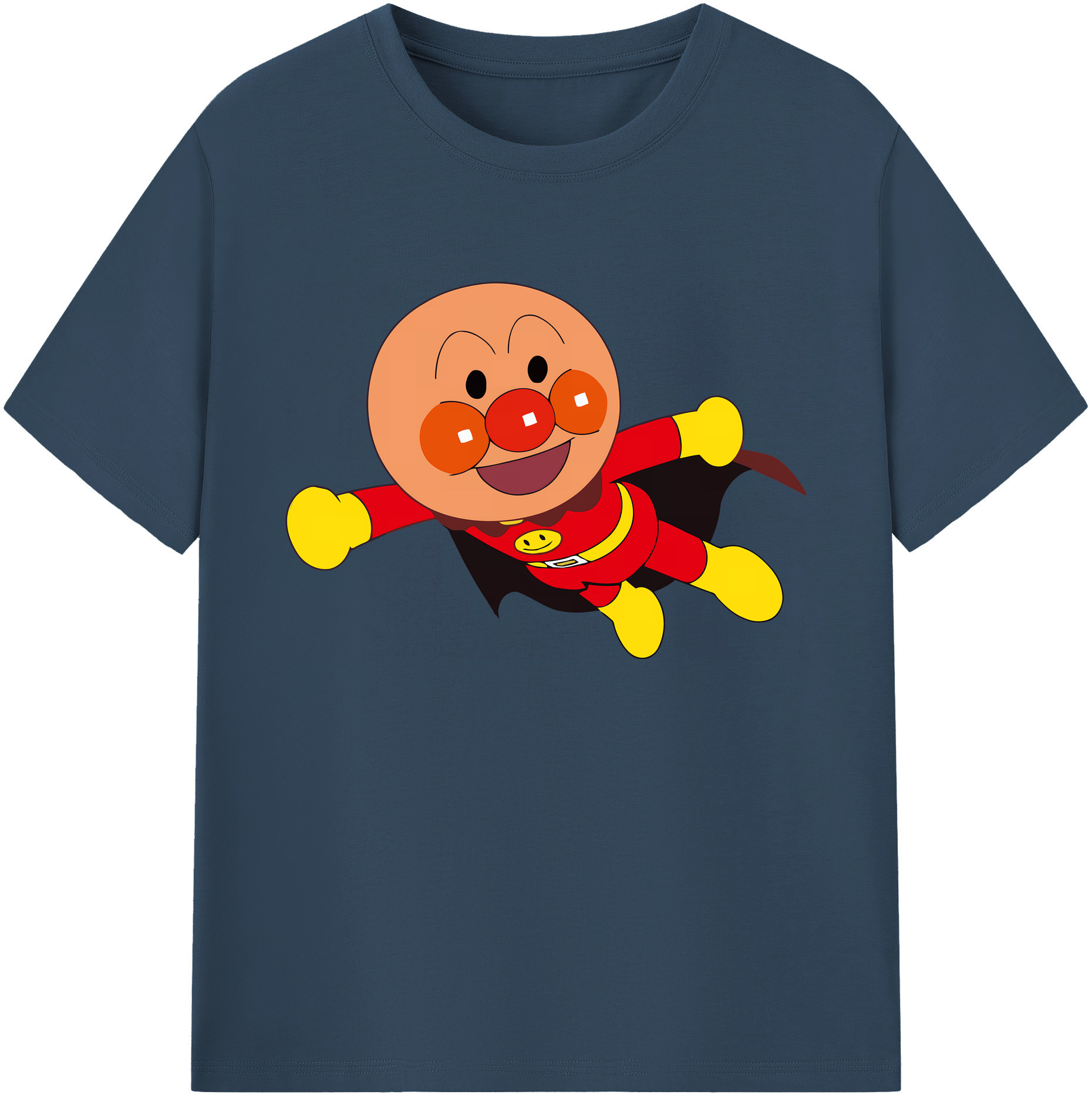 （画像用） アンパンマン Anpanman 綿100％ メンズ半袖Tシャツ｜肌触りやわらか＆通気性