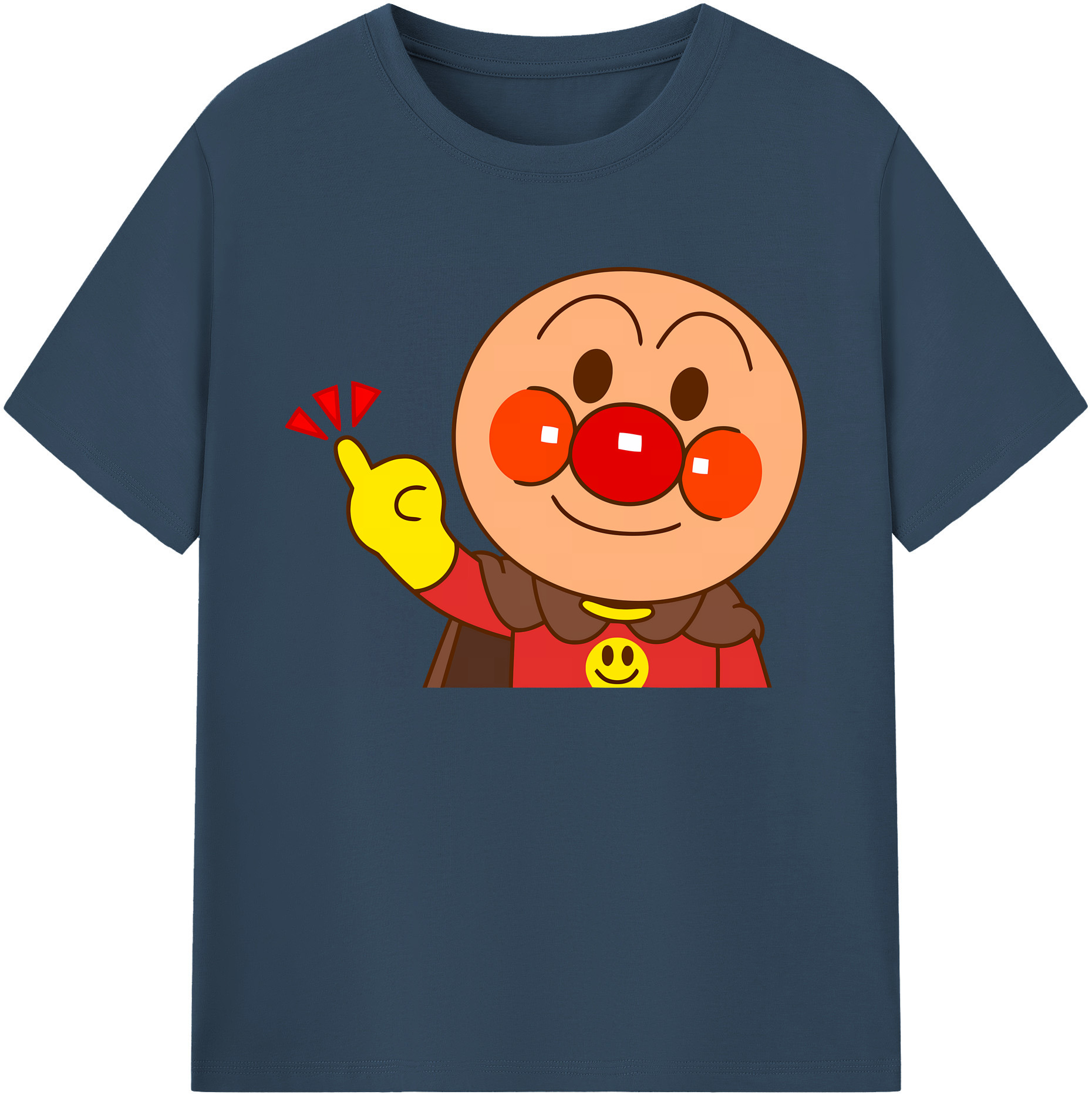 （画像用） アンパンマン Anpanman 綿100％ メンズ半袖Tシャツ｜肌触りやわらか＆通気性