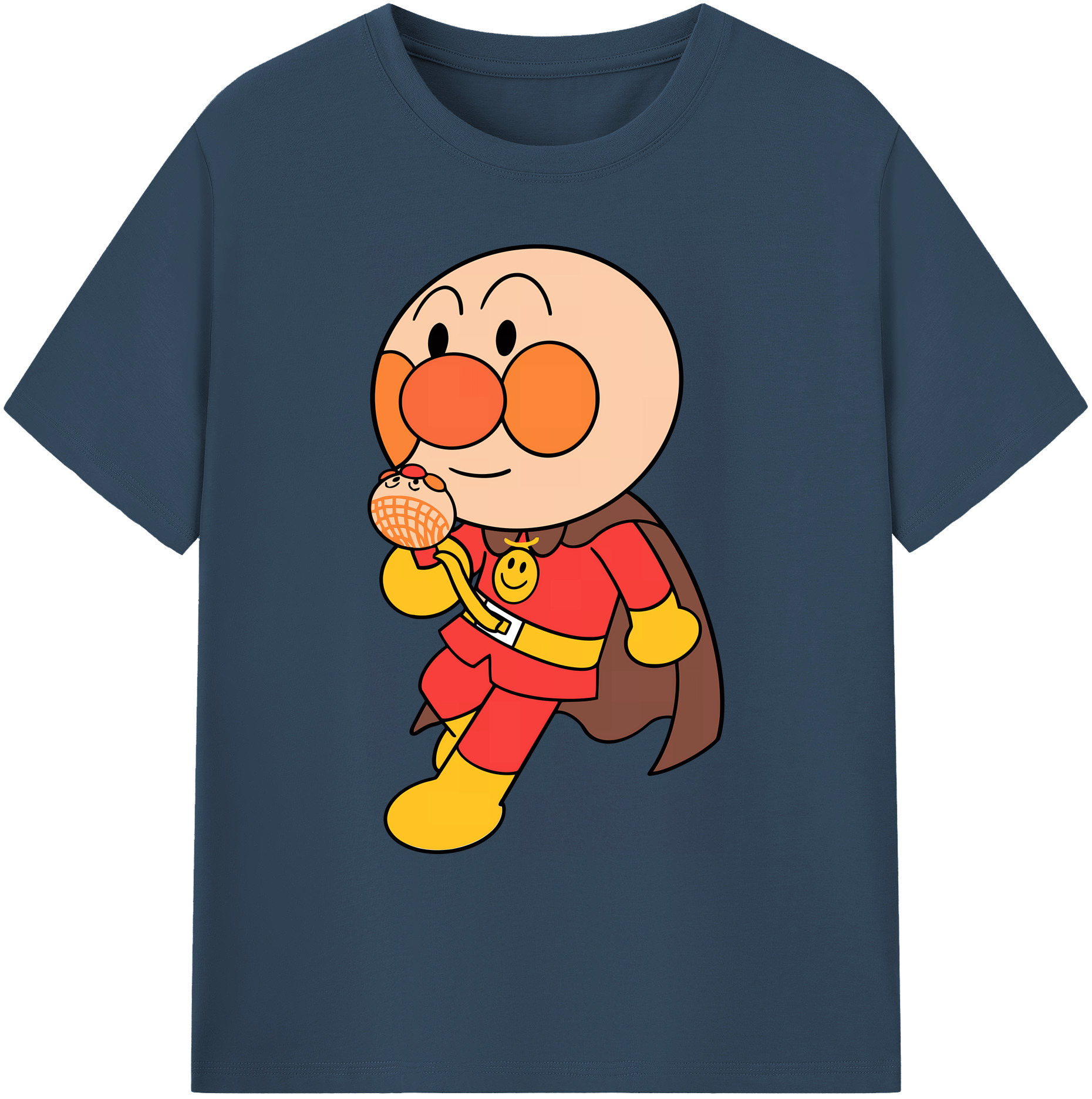 （画像用） アンパンマン Anpanman 綿100％ メンズ半袖Tシャツ｜肌触りやわらか＆通気性