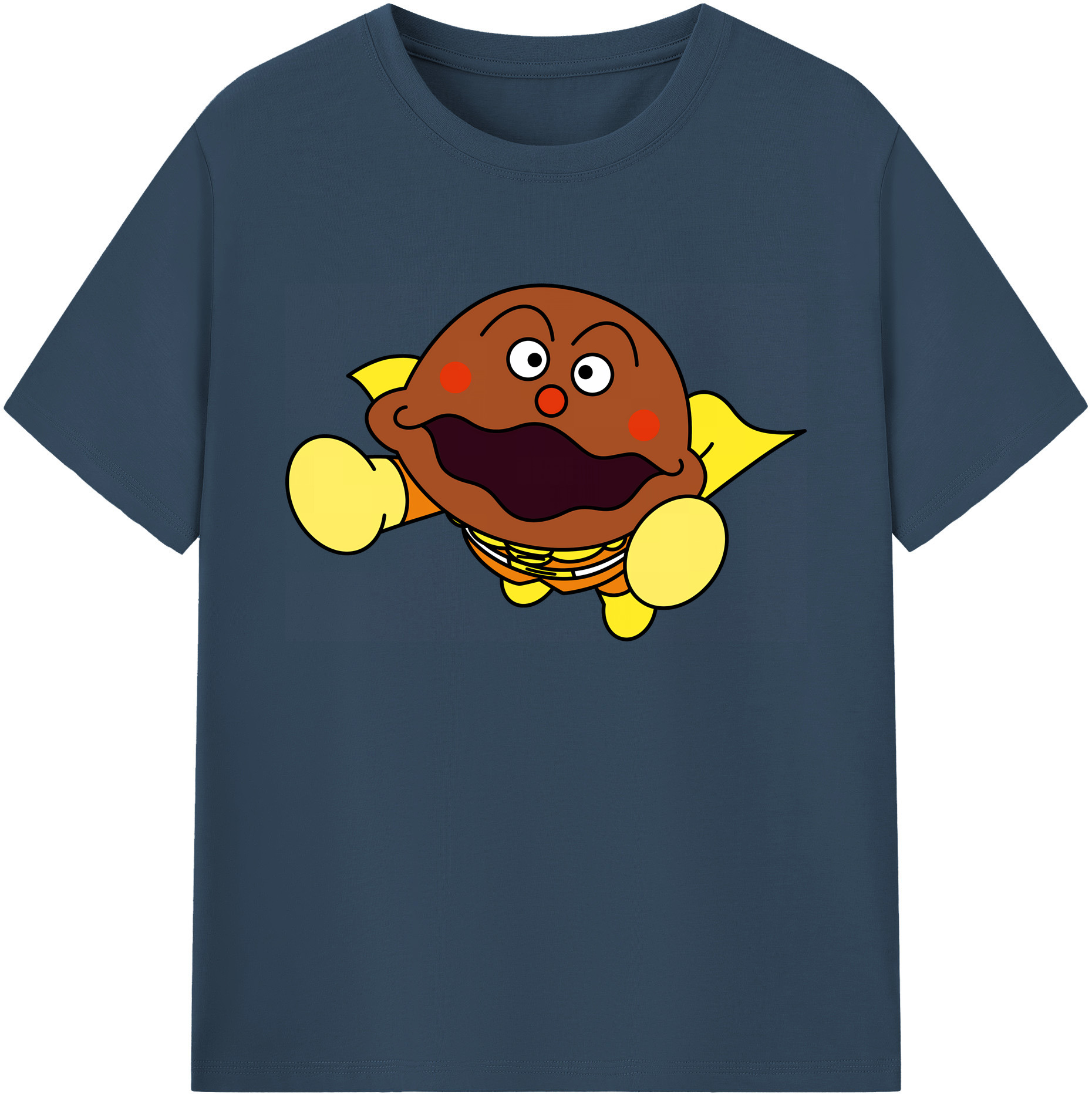 （画像用） アンパンマン Anpanman 綿100％ メンズ半袖Tシャツ｜肌触りやわらか＆通気性