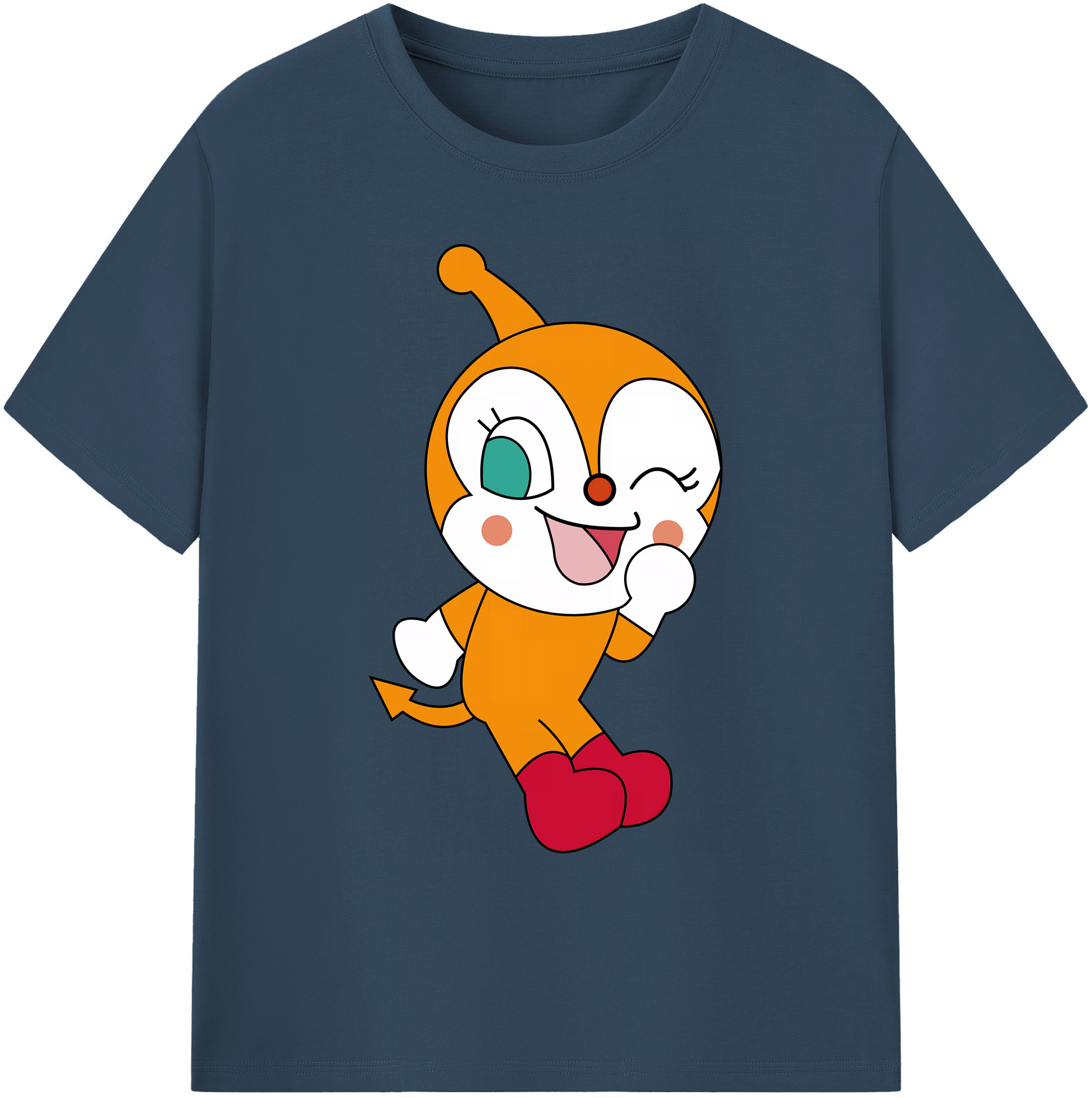 （画像用） アンパンマン Anpanman 綿100％ メンズ半袖Tシャツ｜肌触りやわらか＆通気性