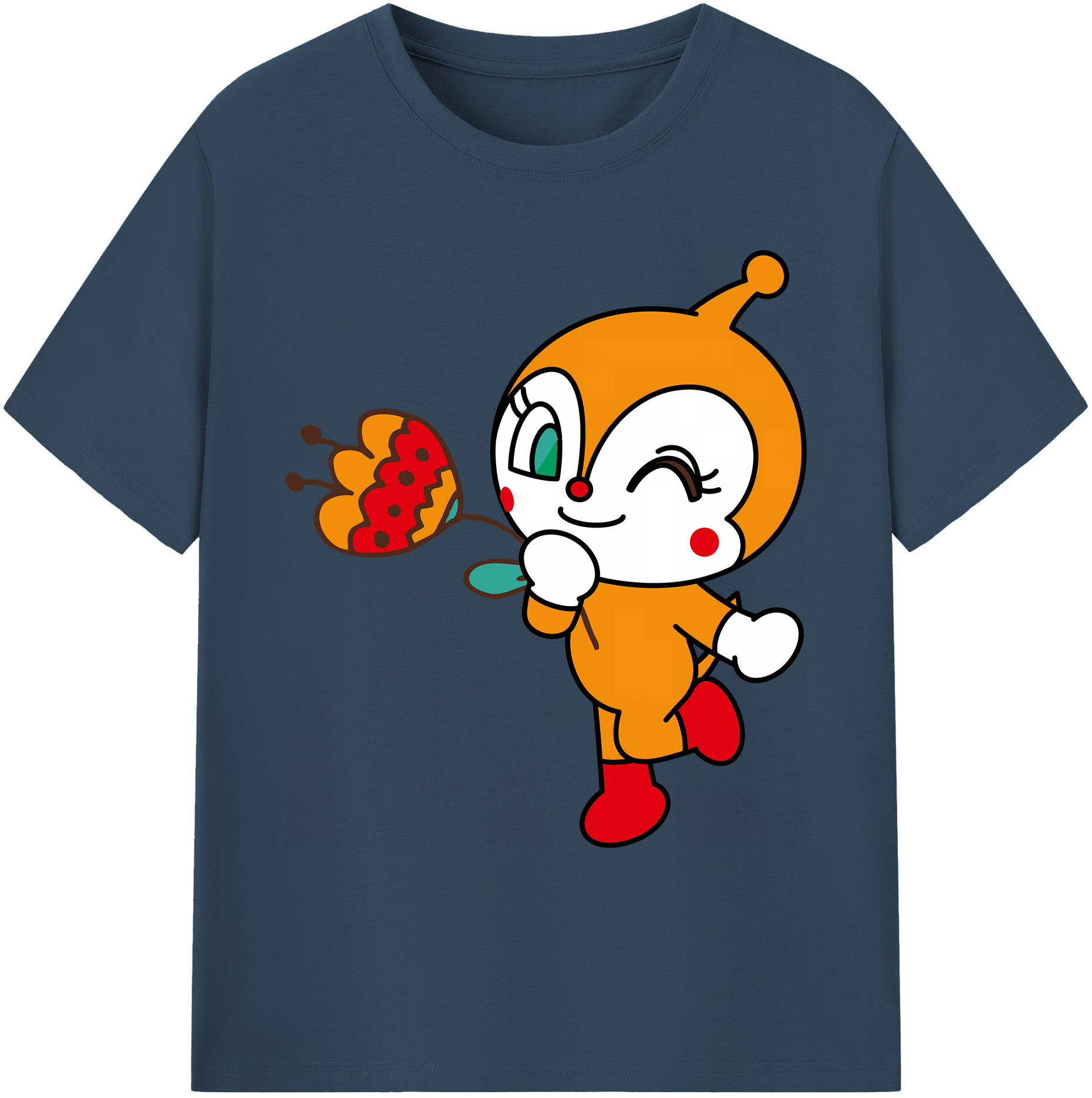（画像用） アンパンマン Anpanman 綿100％ メンズ半袖Tシャツ｜肌触りやわらか＆通気性