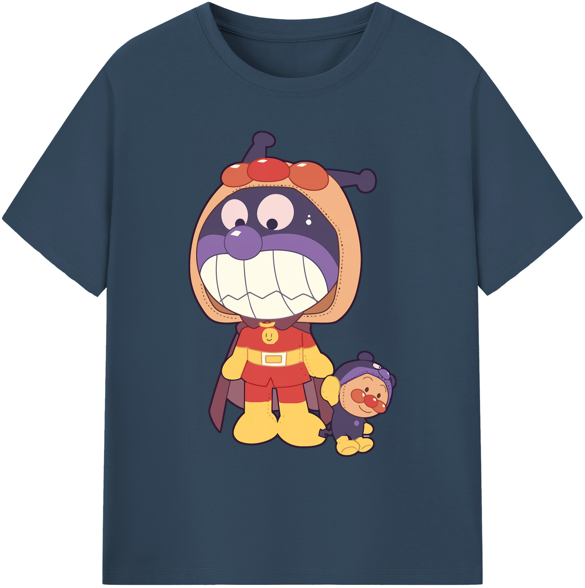 （画像用） アンパンマン Anpanman 綿100％ メンズ半袖Tシャツ｜肌触りやわらか＆通気性