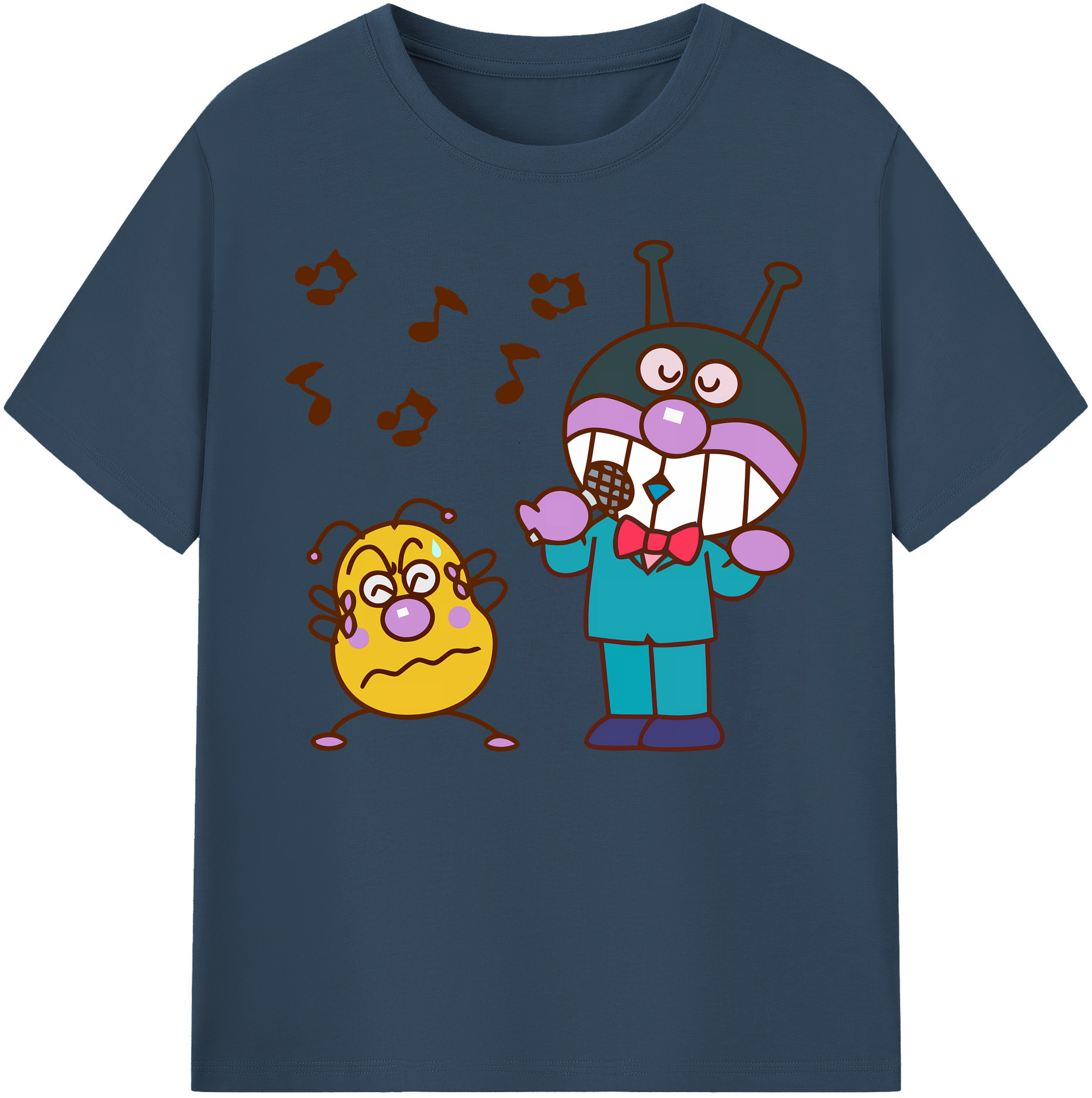 （画像用） アンパンマン Anpanman 綿100％ メンズ半袖Tシャツ｜肌触りやわらか＆通気性