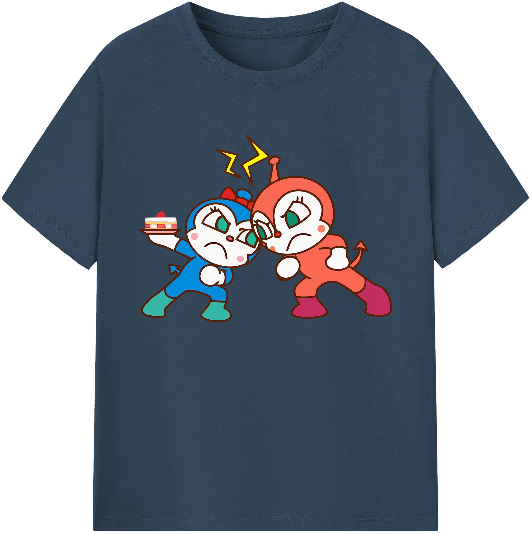 （画像用） アンパンマン Anpanman 綿100％ メンズ半袖Tシャツ｜肌触りやわらか＆通気性