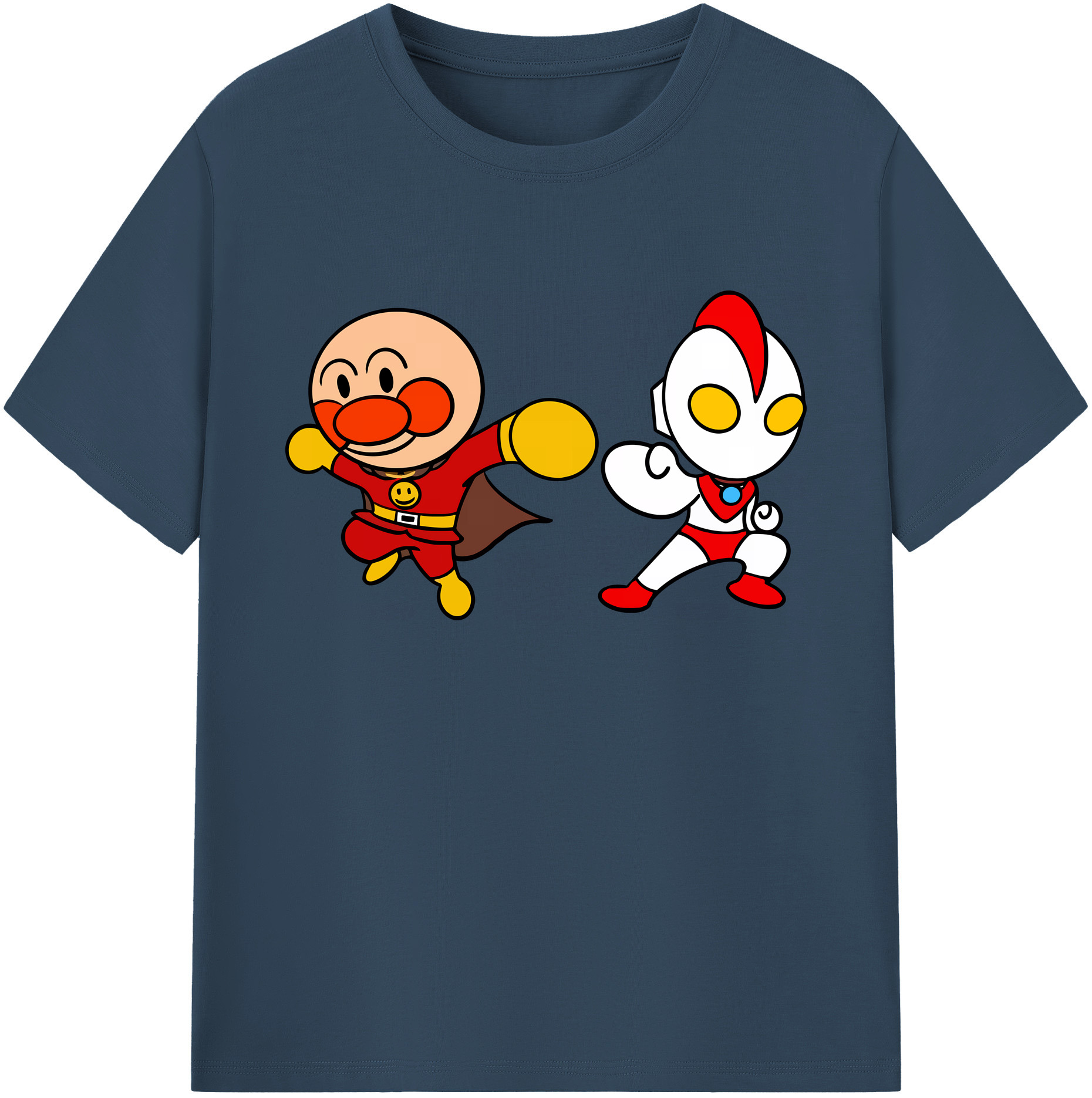 （画像用） アンパンマン Anpanman 綿100％ メンズ半袖Tシャツ｜肌触りやわらか＆通気性