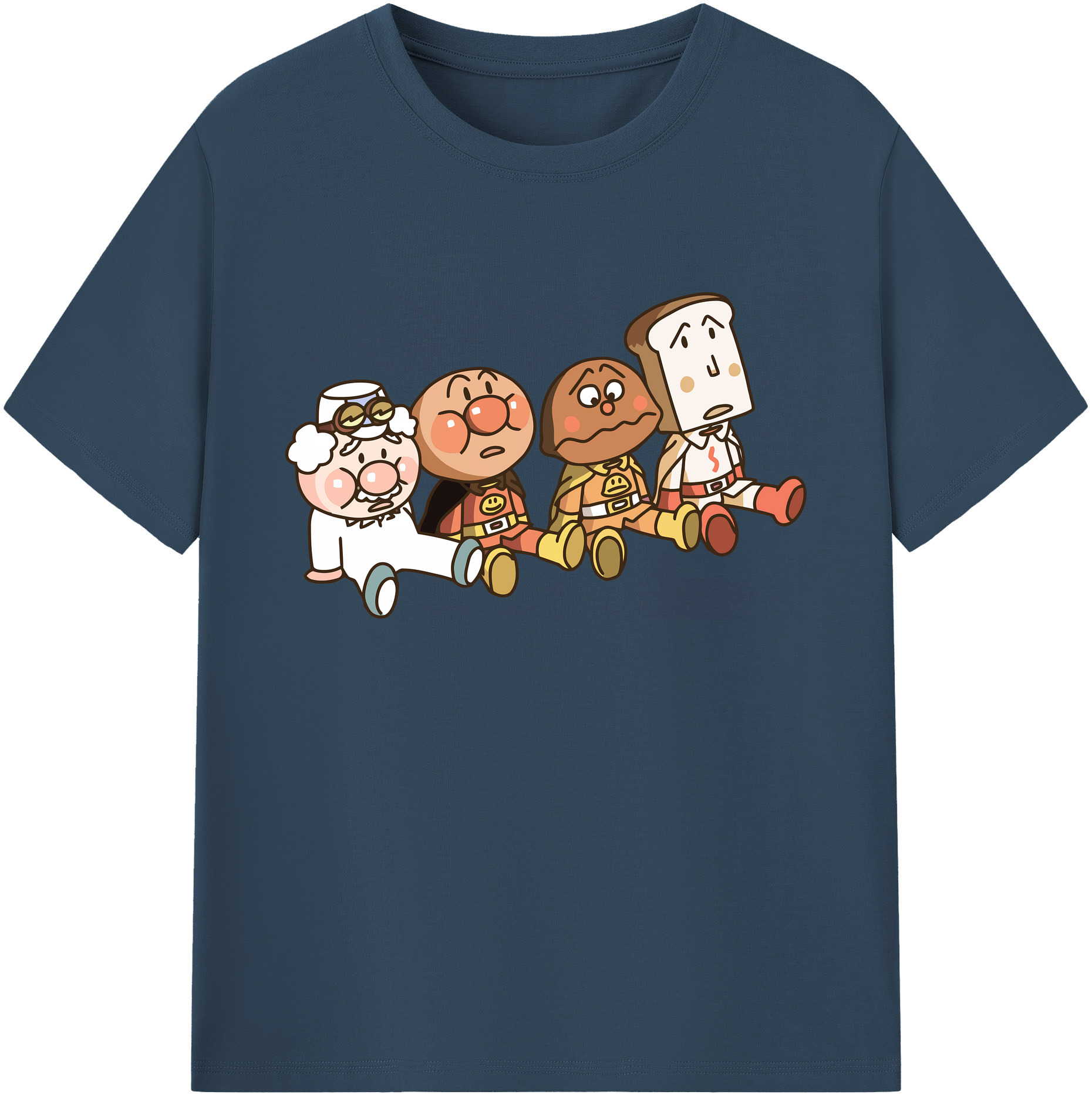（画像用） アンパンマン Anpanman 綿100％ メンズ半袖Tシャツ｜肌触りやわらか＆通気性