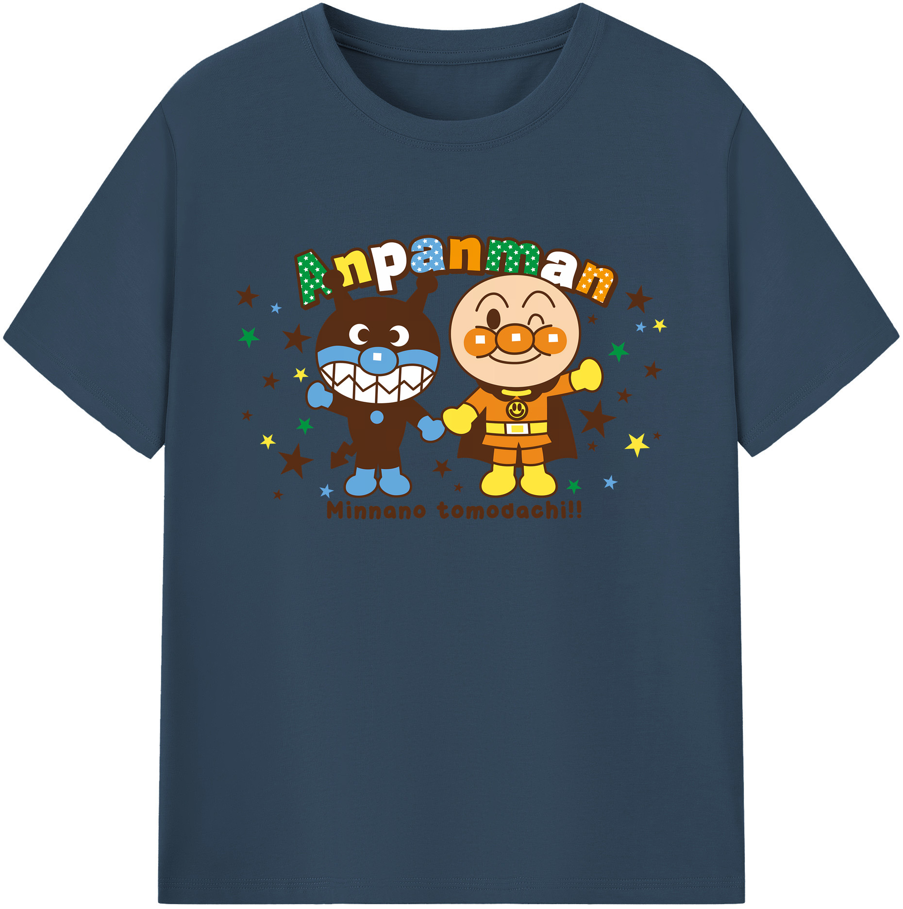 （画像用） アンパンマン Anpanman 綿100％ メンズ半袖Tシャツ｜肌触りやわらか＆通気性