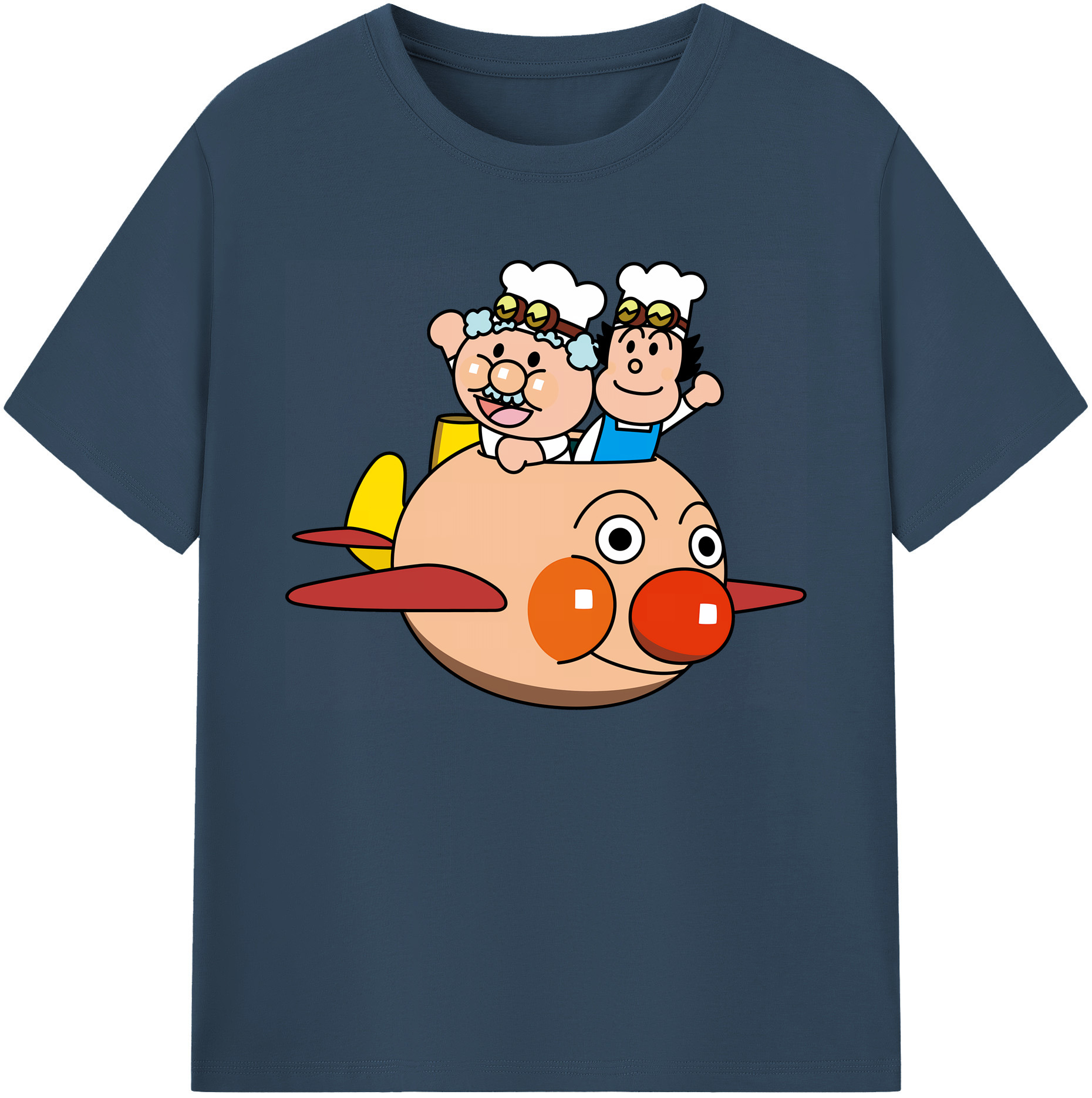 （画像用） アンパンマン Anpanman 綿100％ メンズ半袖Tシャツ｜肌触りやわらか＆通気性