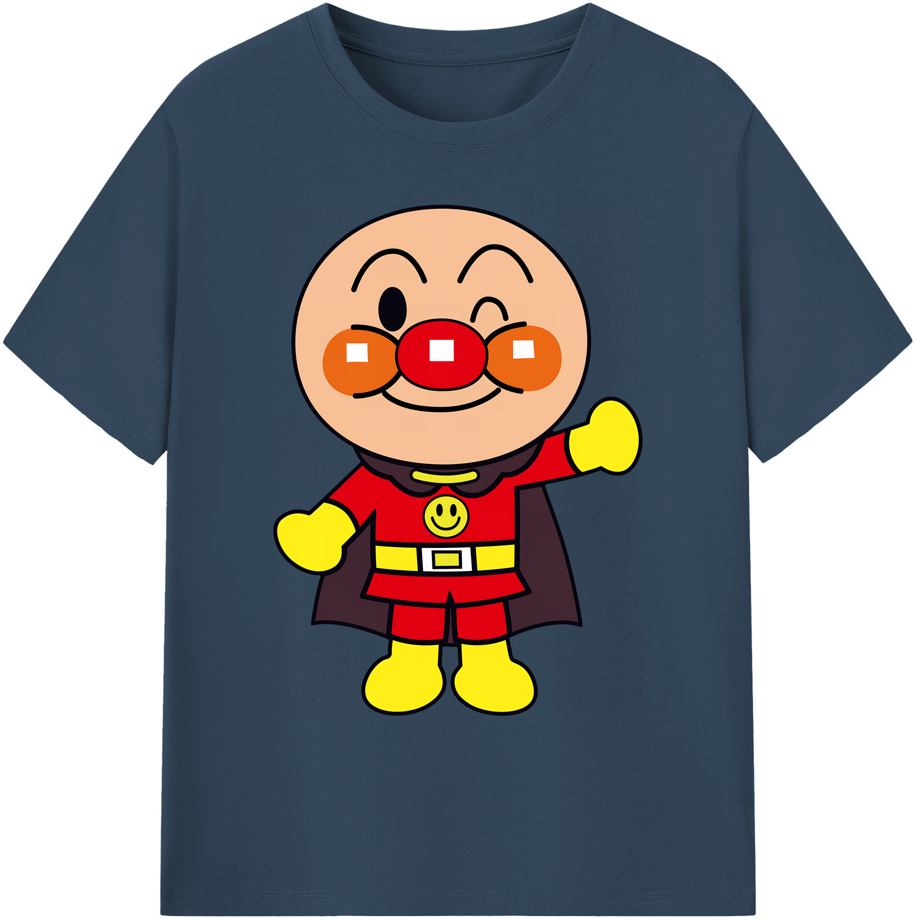 （画像用） アンパンマン Anpanman 綿100％ メンズ半袖Tシャツ｜肌触りやわらか＆通気性