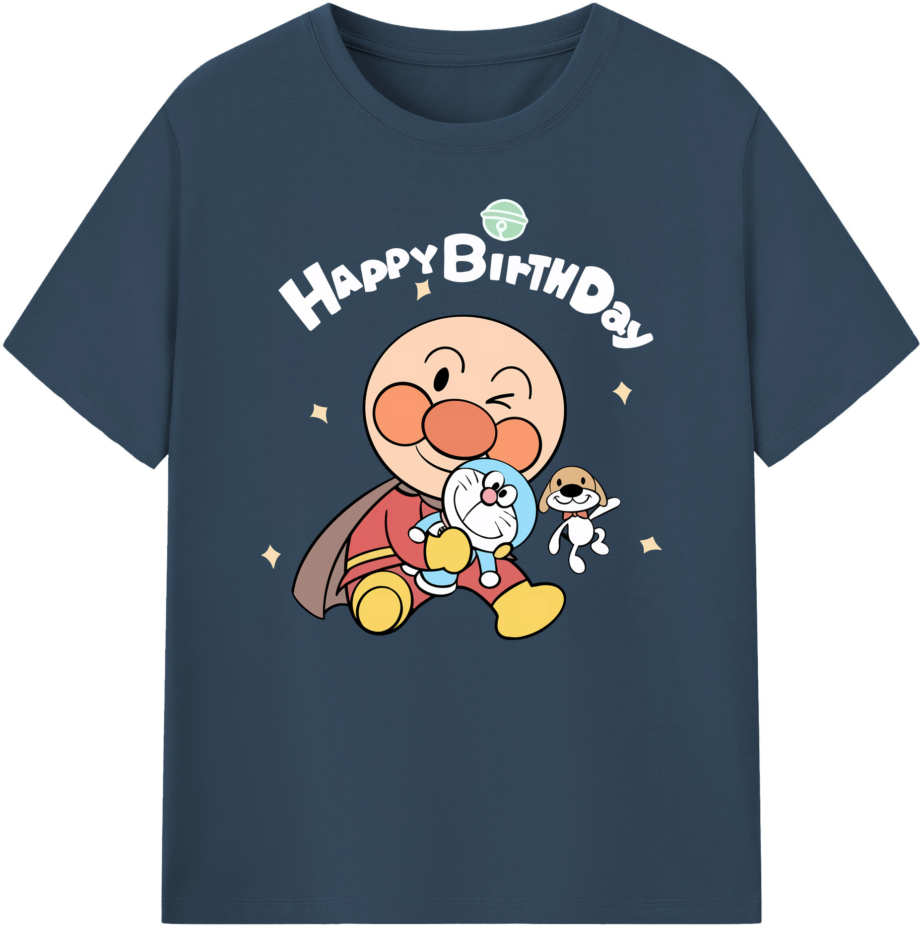 （画像用） アンパンマン Anpanman 綿100％ メンズ半袖Tシャツ｜肌触りやわらか＆通気性