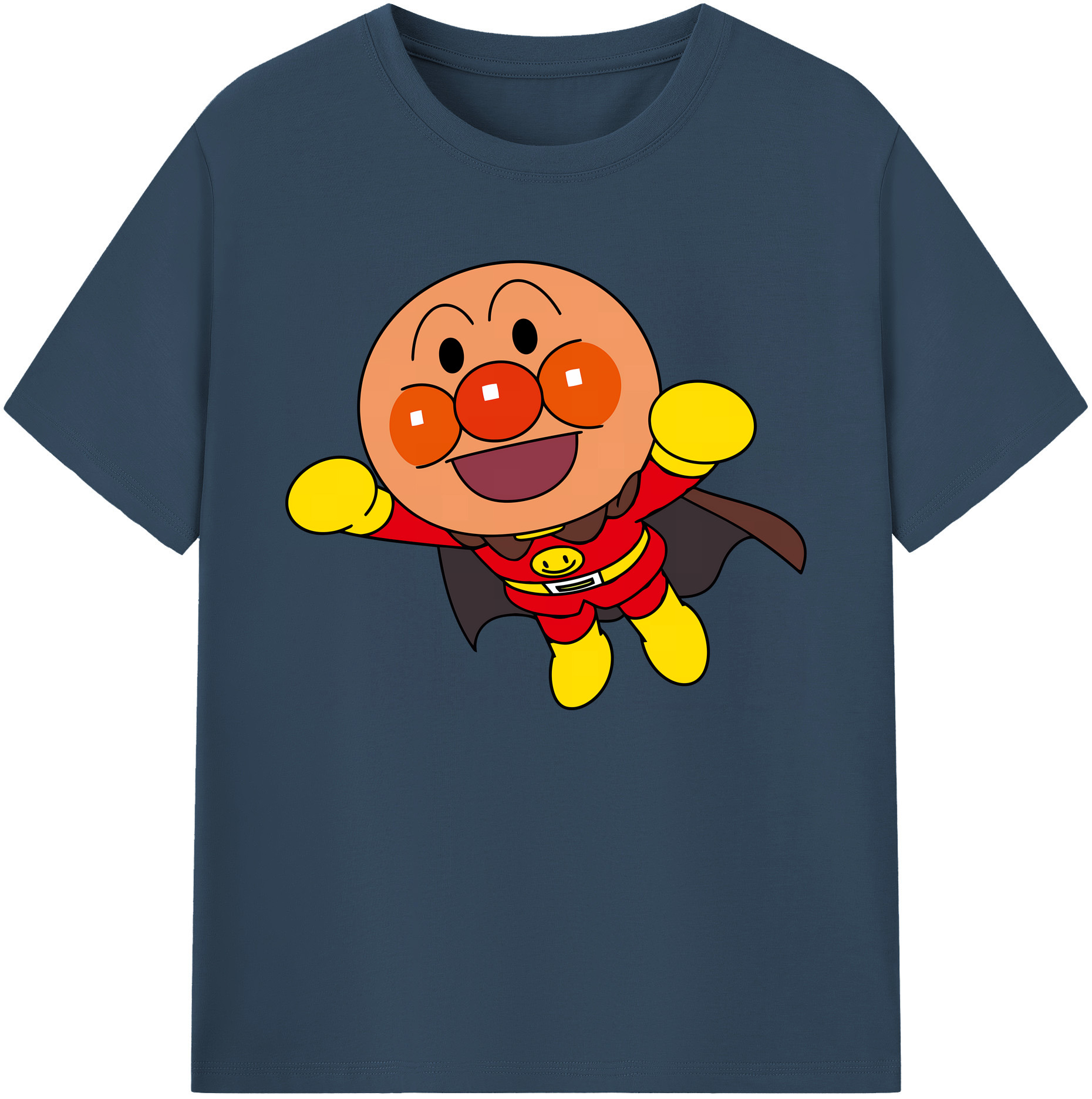 （画像用） アンパンマン Anpanman 綿100％ メンズ半袖Tシャツ｜肌触りやわらか＆通気性