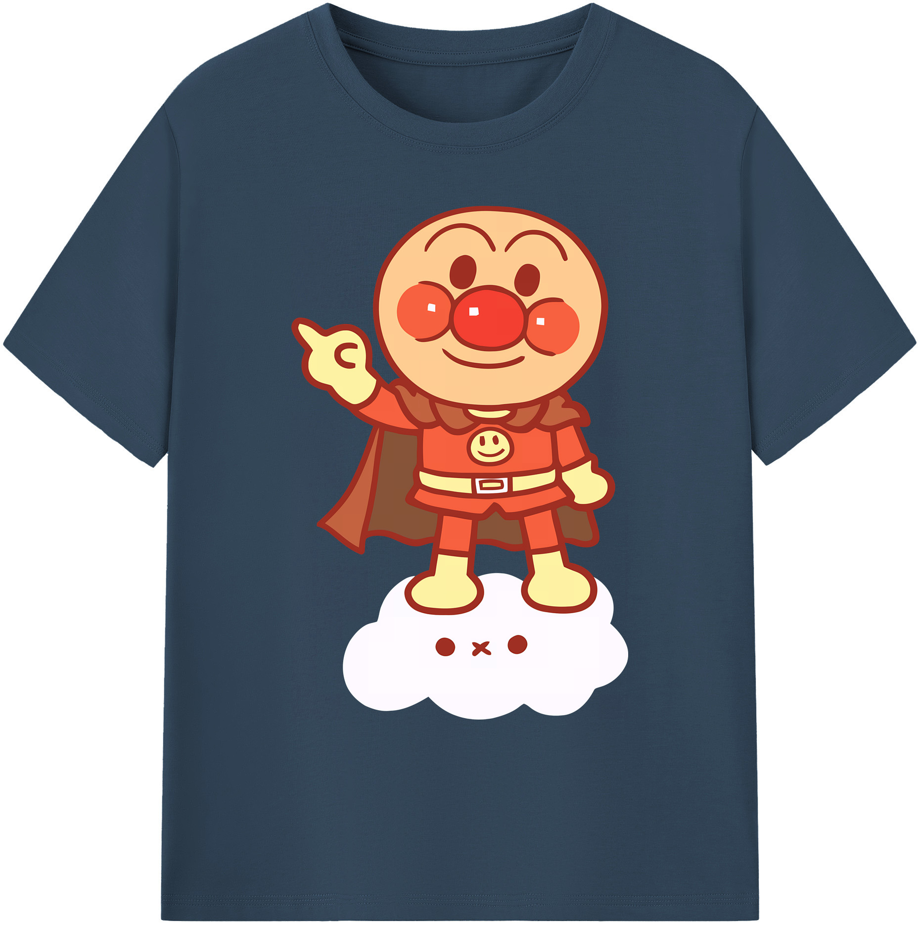 （画像用） アンパンマン Anpanman 綿100％ メンズ半袖Tシャツ｜肌触りやわらか＆通気性