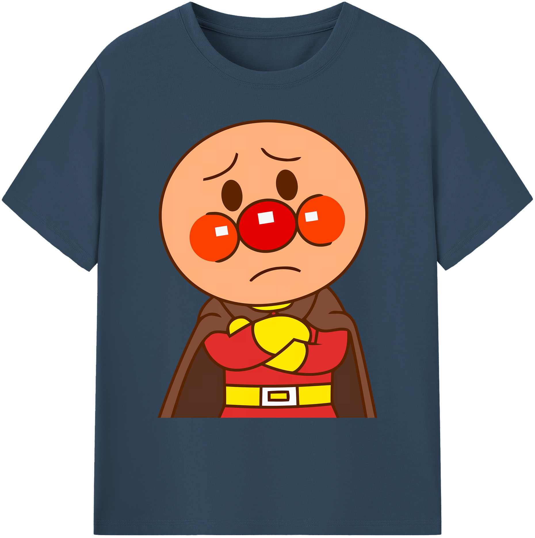 （画像用） アンパンマン Anpanman 綿100％ メンズ半袖Tシャツ｜肌触りやわらか＆通気性