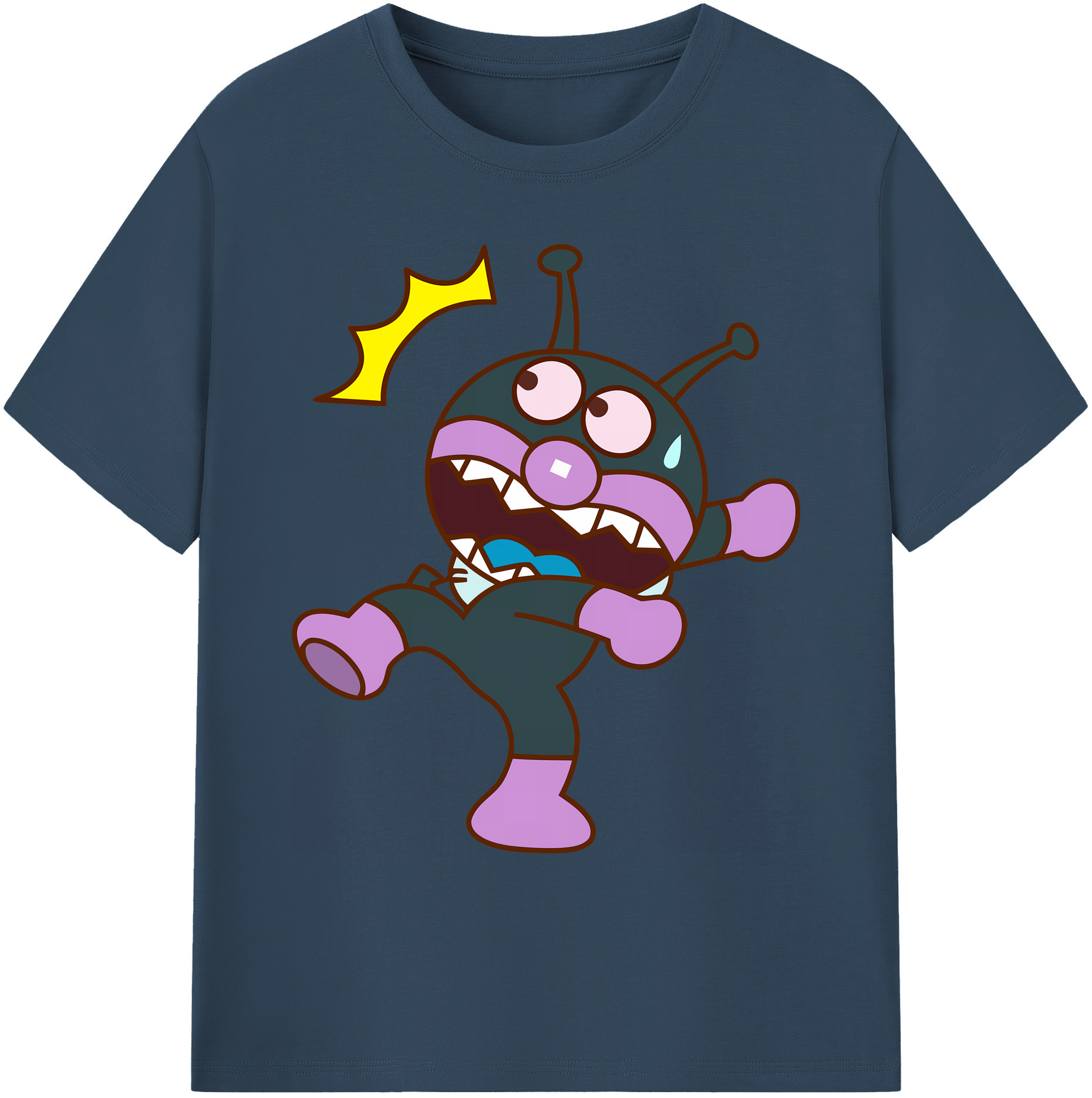 （画像用） アンパンマン Anpanman 綿100％ メンズ半袖Tシャツ｜肌触りやわらか＆通気性
