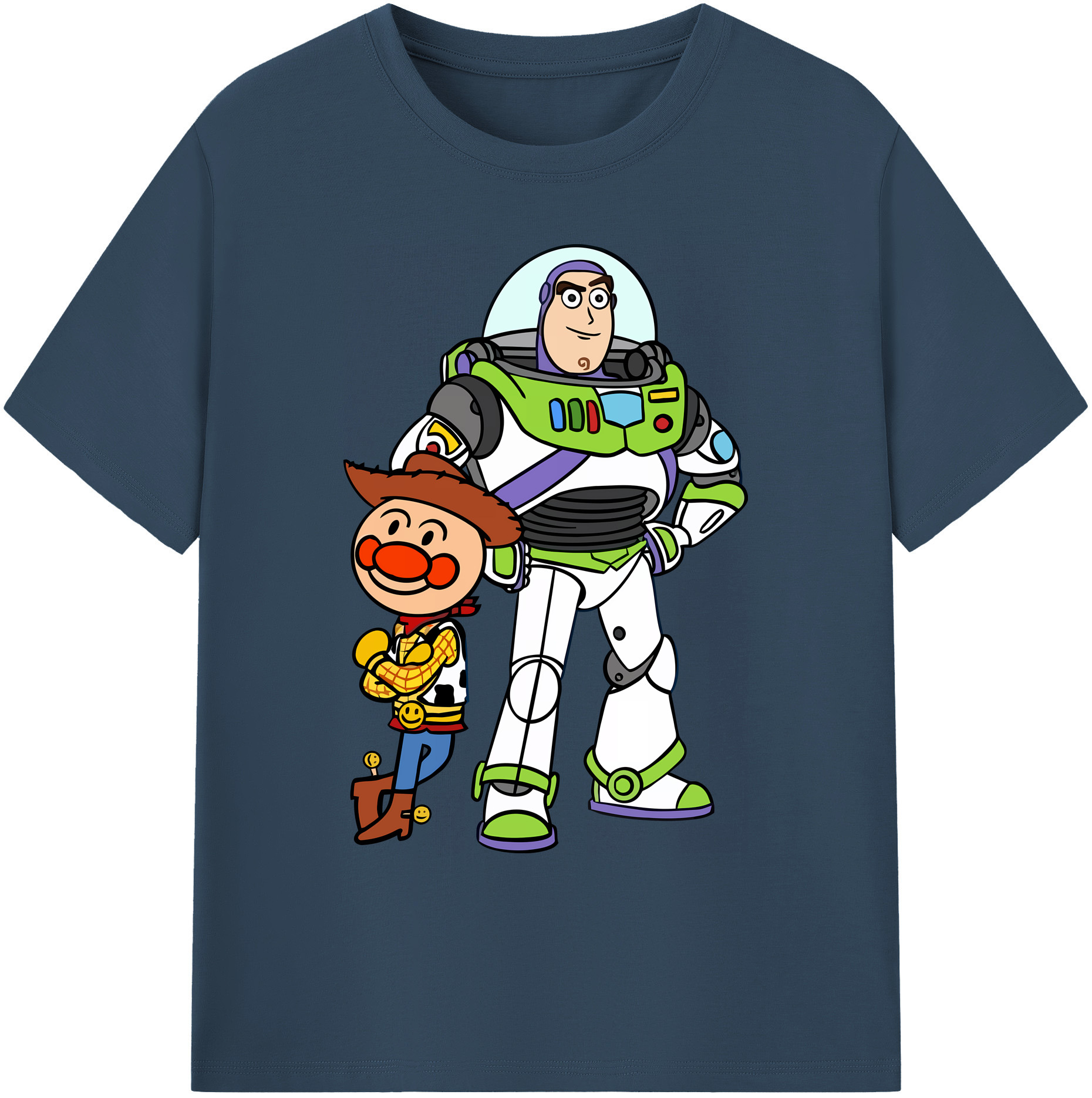 （画像用） アンパンマン Anpanman 綿100％ メンズ半袖Tシャツ｜肌触りやわらか＆通気性