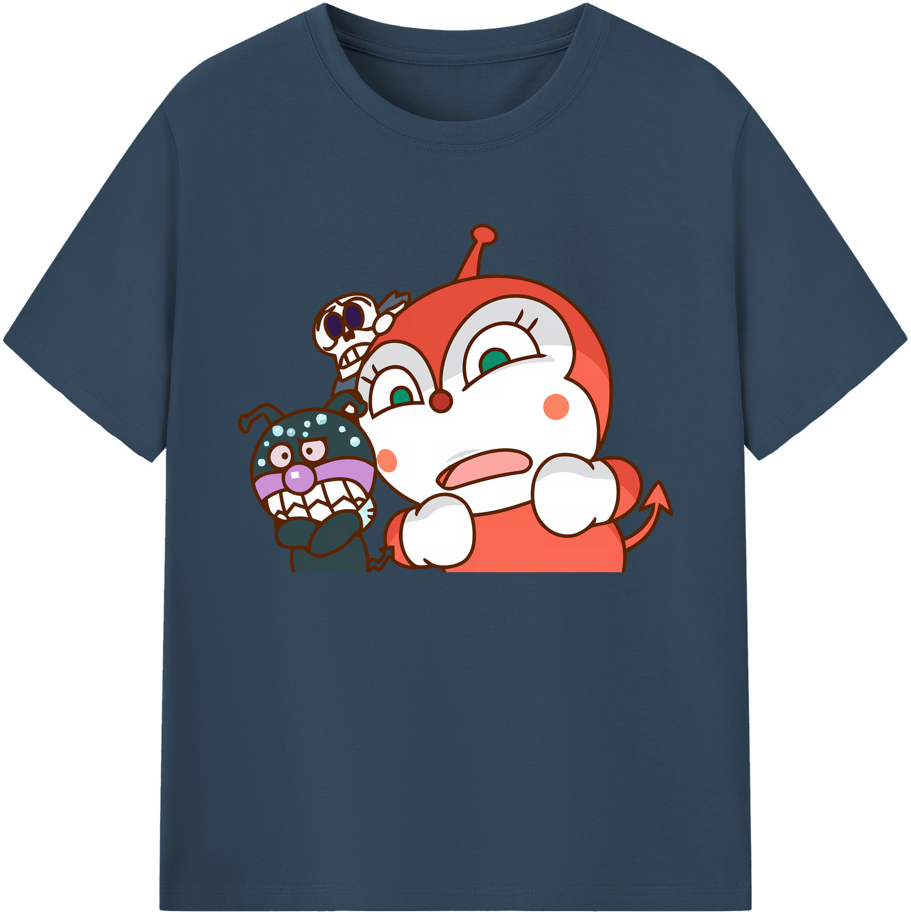 （画像用） アンパンマン Anpanman 綿100％ メンズ半袖Tシャツ｜肌触りやわらか＆通気性