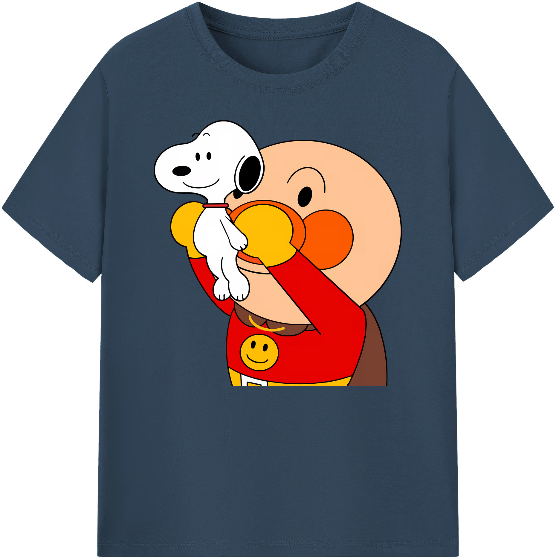 （画像用） アンパンマン Anpanman 綿100％ メンズ半袖Tシャツ｜肌触りやわらか＆通気性