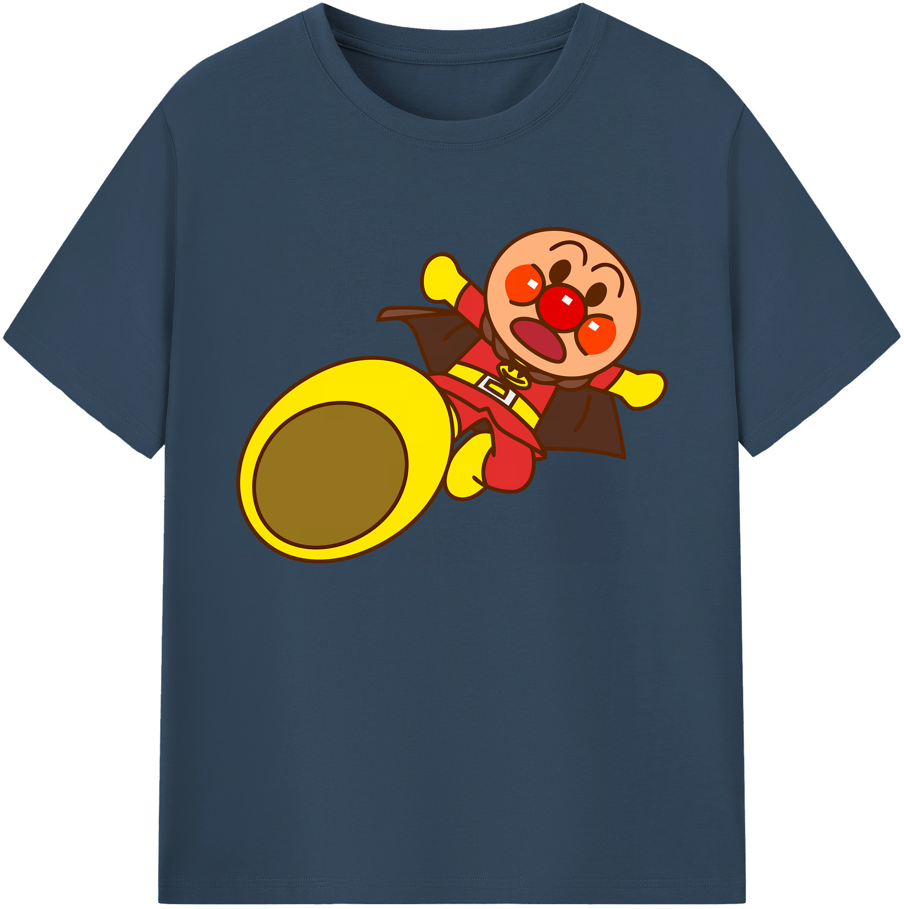 （画像用） アンパンマン Anpanman 綿100％ メンズ半袖Tシャツ｜肌触りやわらか＆通気性